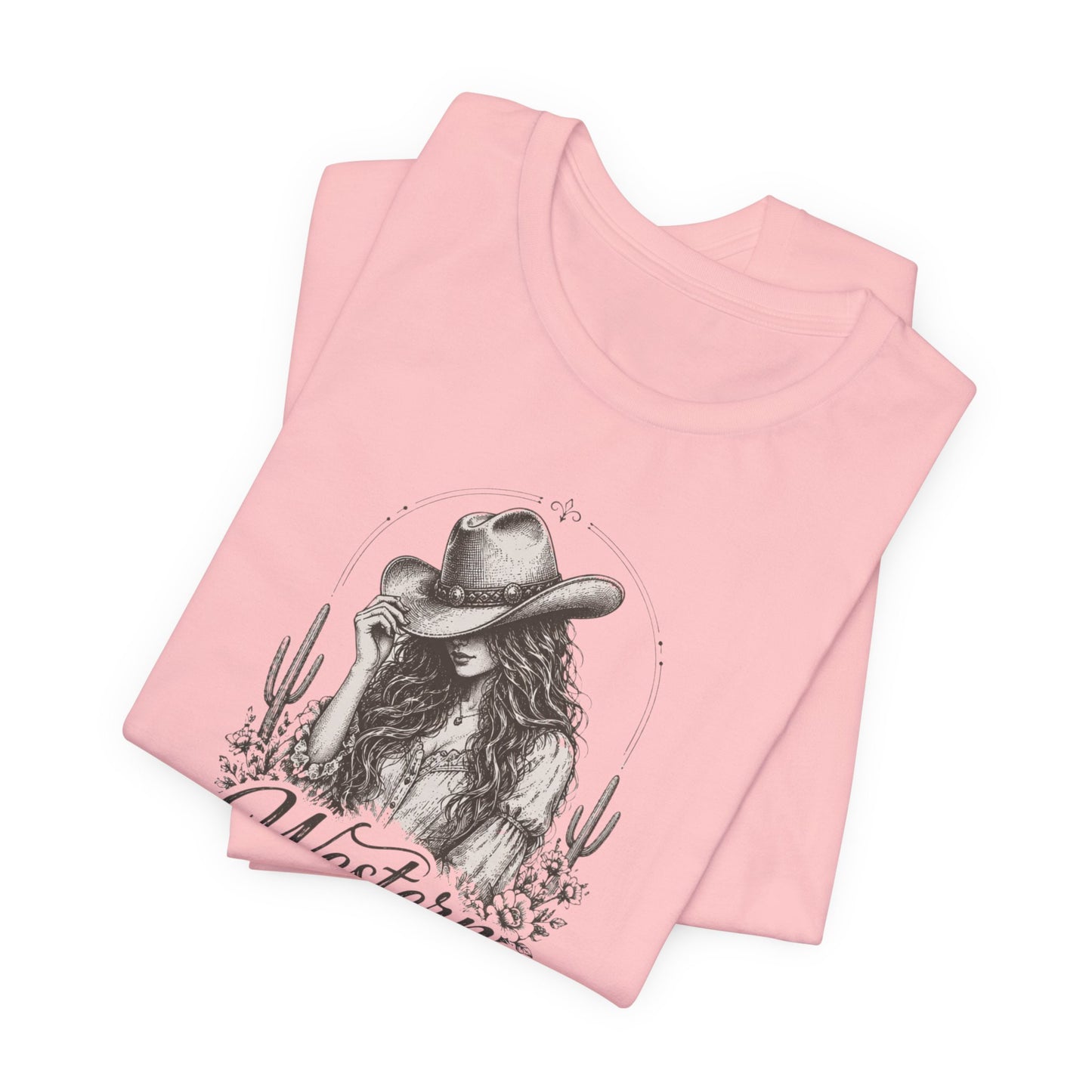 Western Belle T‑Shirt — Vintage Cowgirl Graphic Tee