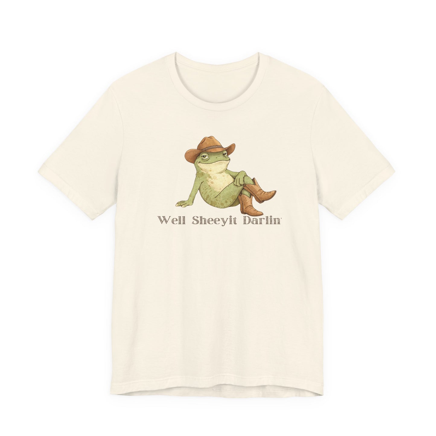 Well Sheeyit Darlin — Funny Cowboy Frog Graphic T-Shirt