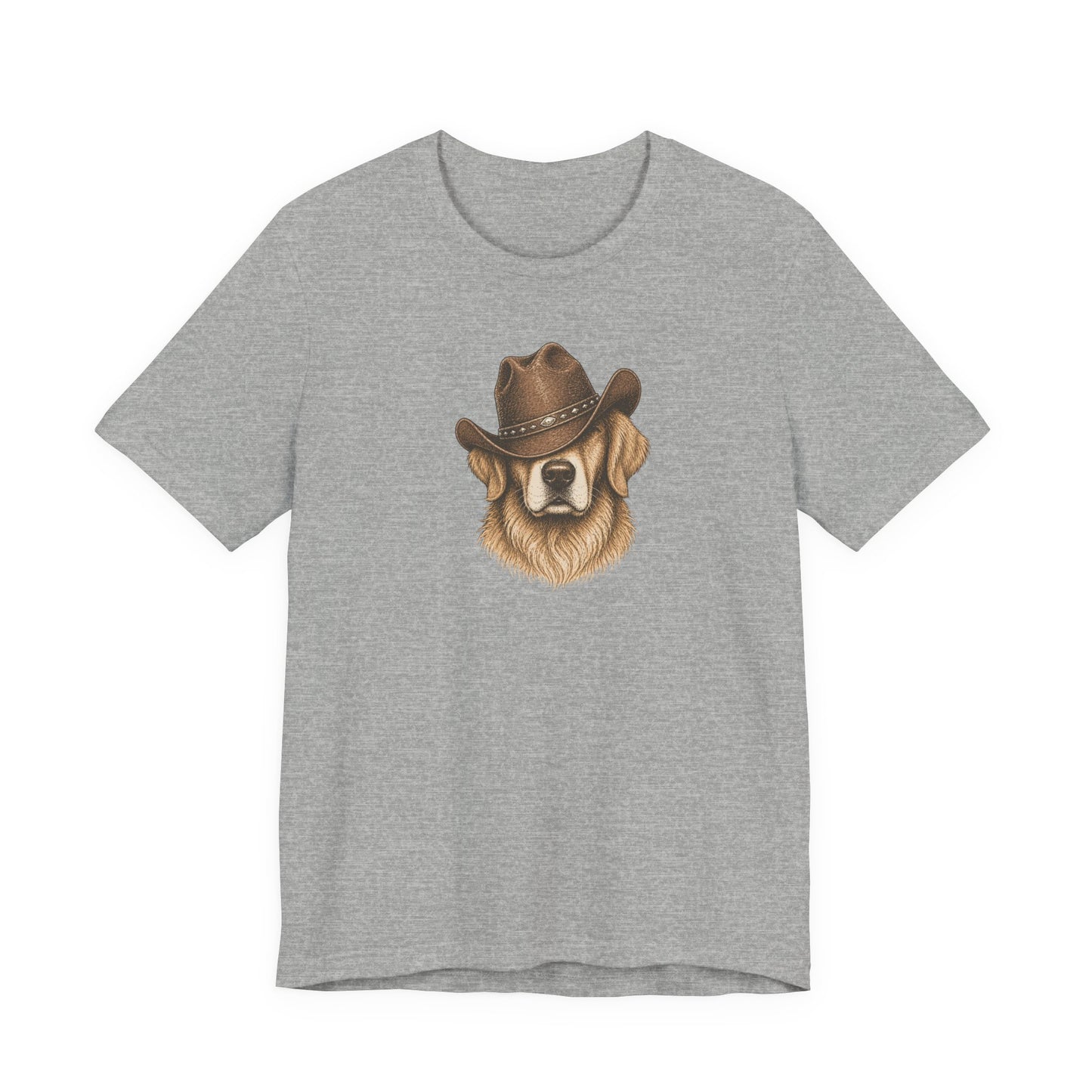 Cowboy Golden Retriever T‑Shirt — Dog Lover Western Tee