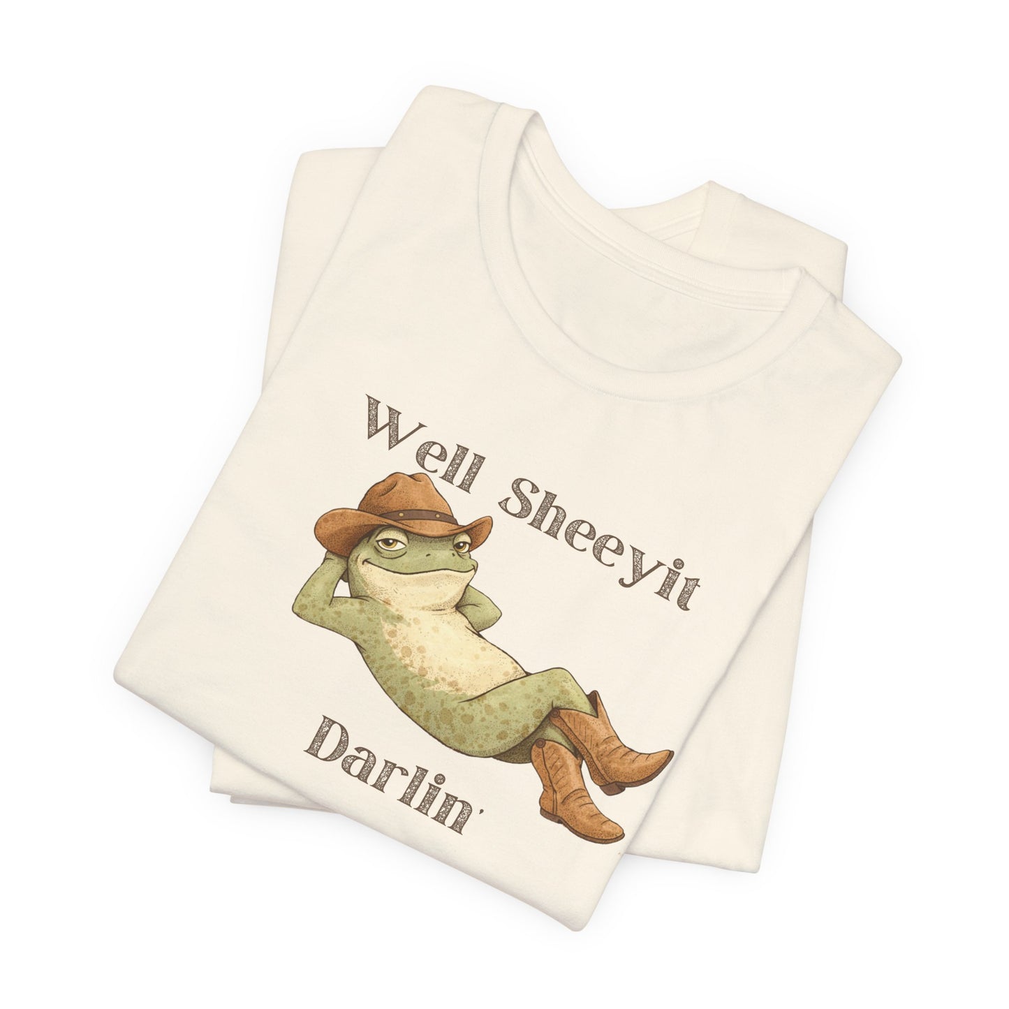Frog Relaxing Graphic Shirt — "Well Sheeyit Darlin"