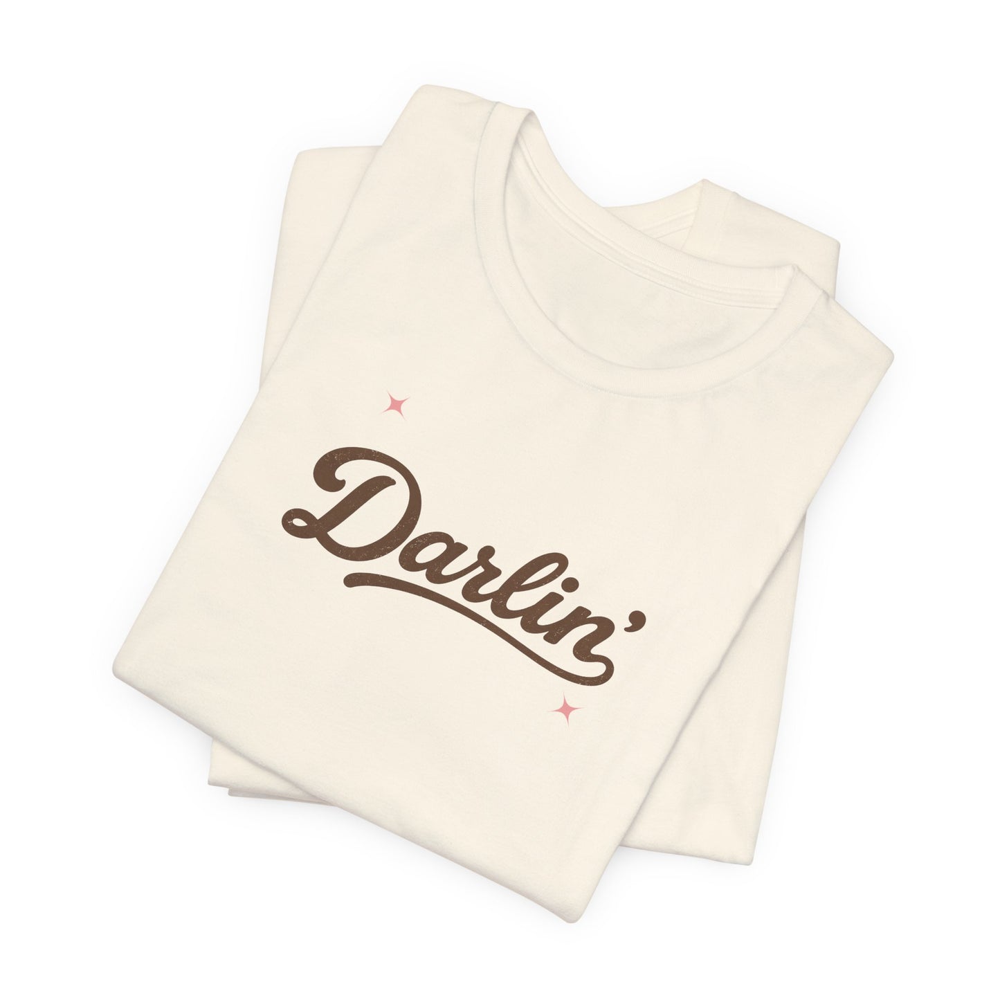Darlin' Graphic T‑Shirt – Retro Script Women's Casual
