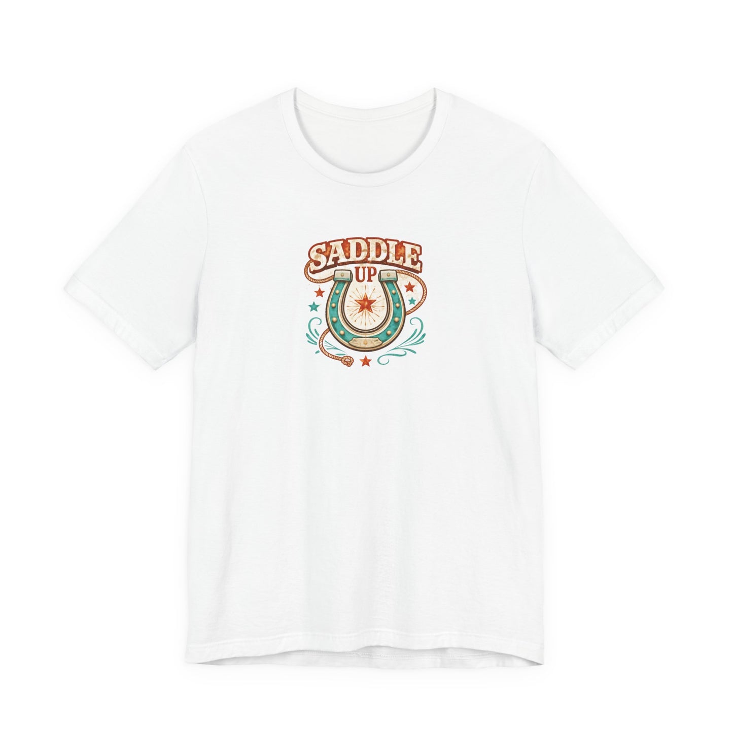 Saddle Up T-Shirt — Retro Horseshoe Western Tee