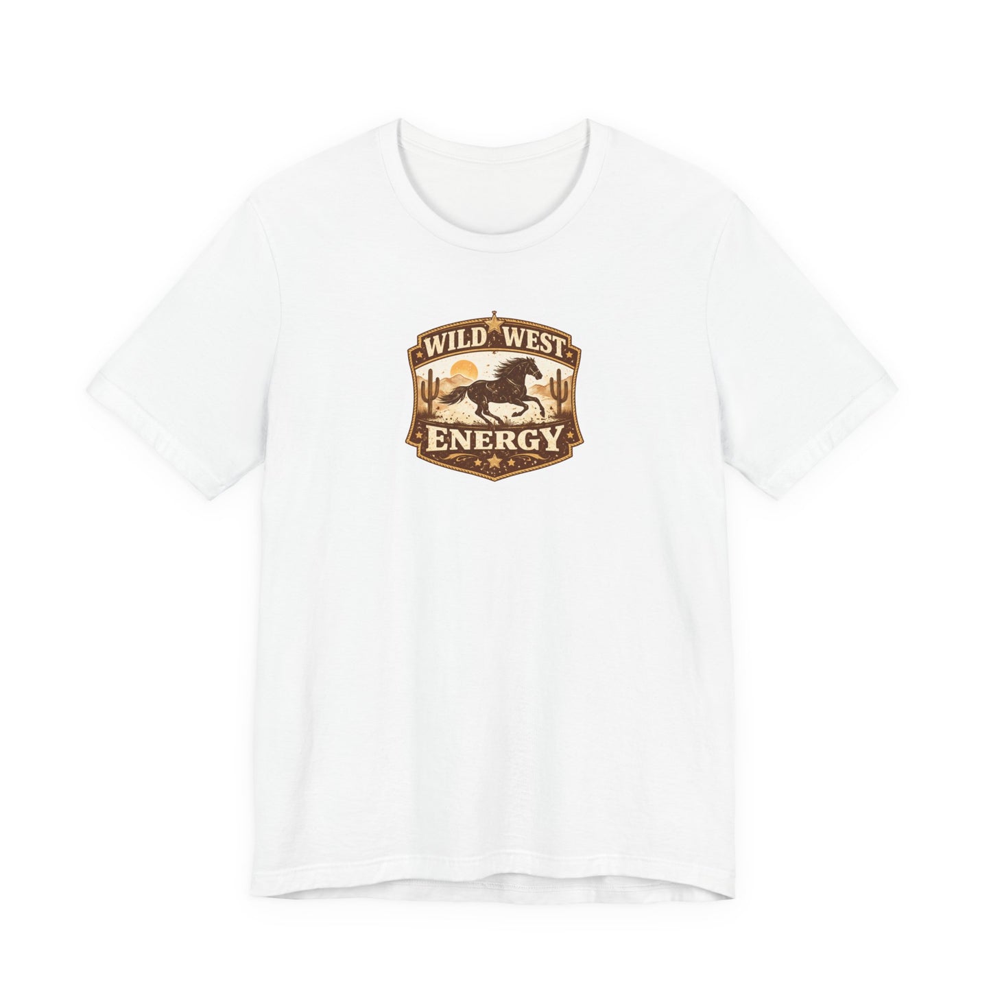 Wild West Energy T-Shirt — Retro Desert Rodeo Graphic Tee