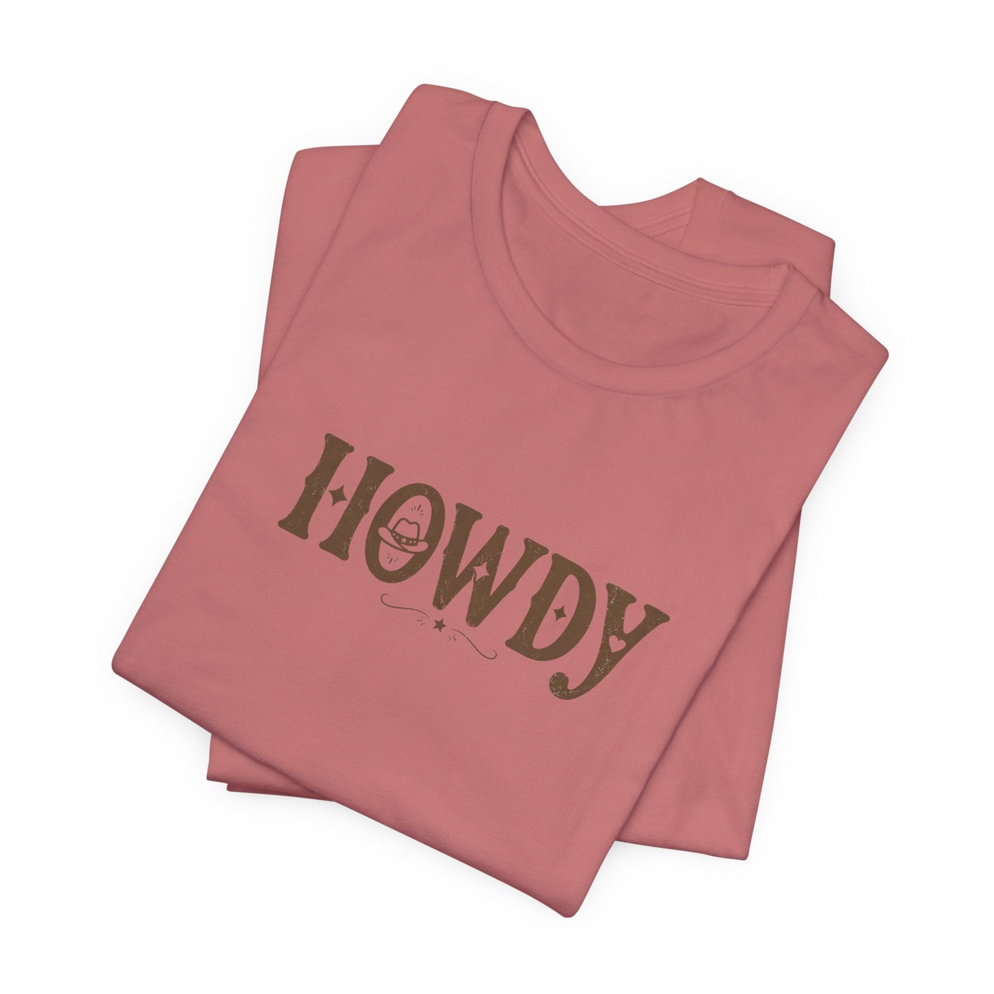 Howdy Graphic Tee — Western Cowboy Greeting T-Shirt