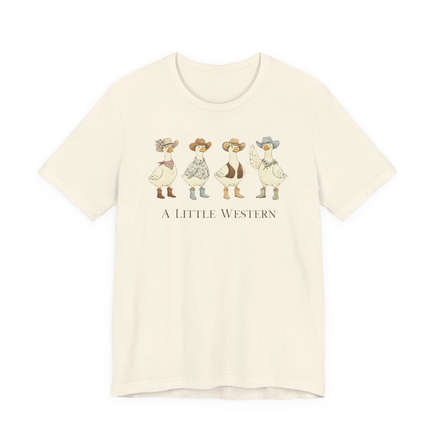 Country Ducks Graphic T-Shirt - 'A Little Western'