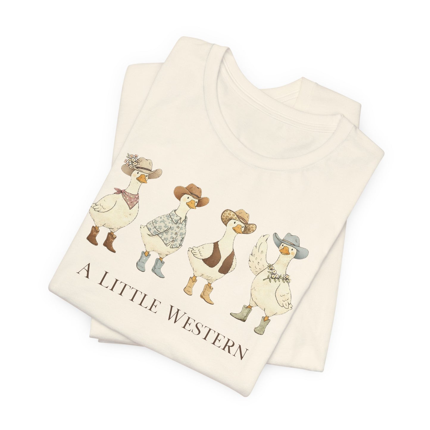 Country Ducks Graphic T-Shirt - 'A Little Western'