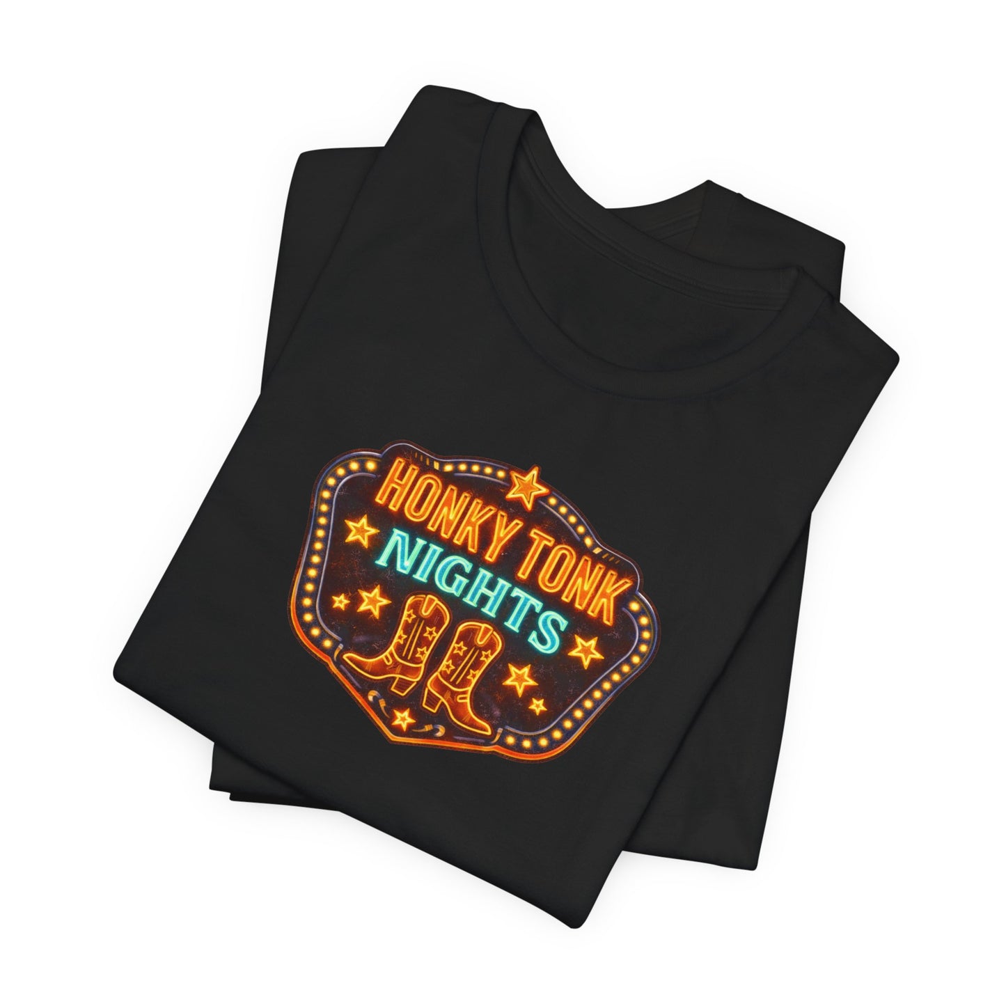 Honky Tonk Nights T-Shirt — Retro Country Western Tee