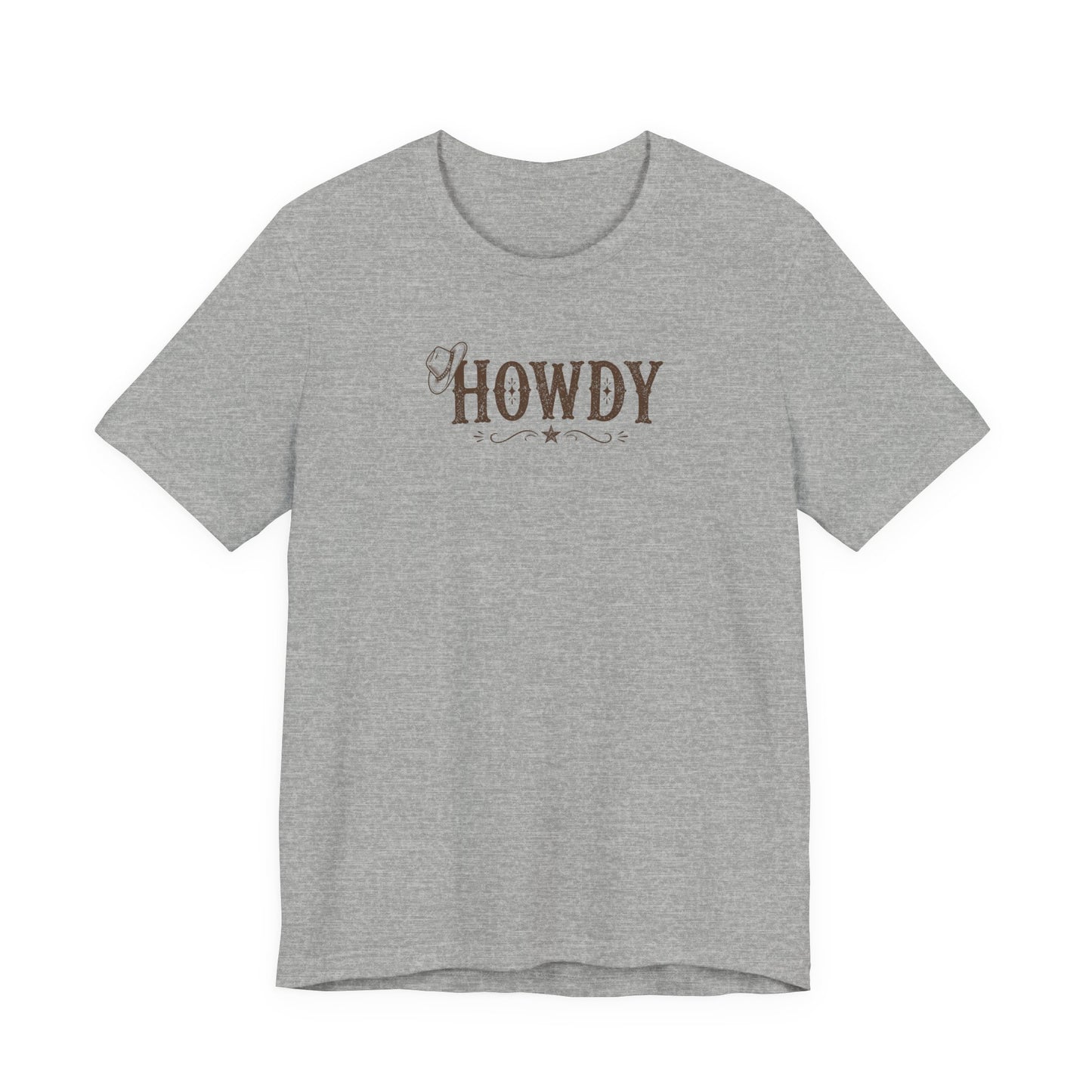 Howdy Western Graphic T‑Shirt— Vintage Cowboy Greeting T‑Shirt