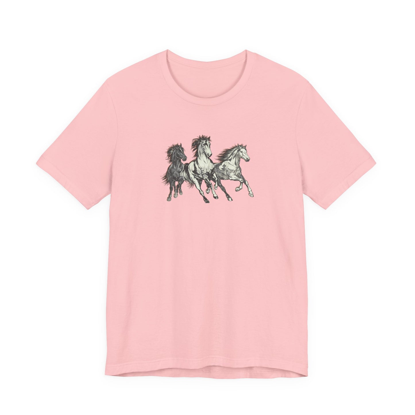 Running Horses T‑Shirt — Vintage Trio Horse Graphic Tee