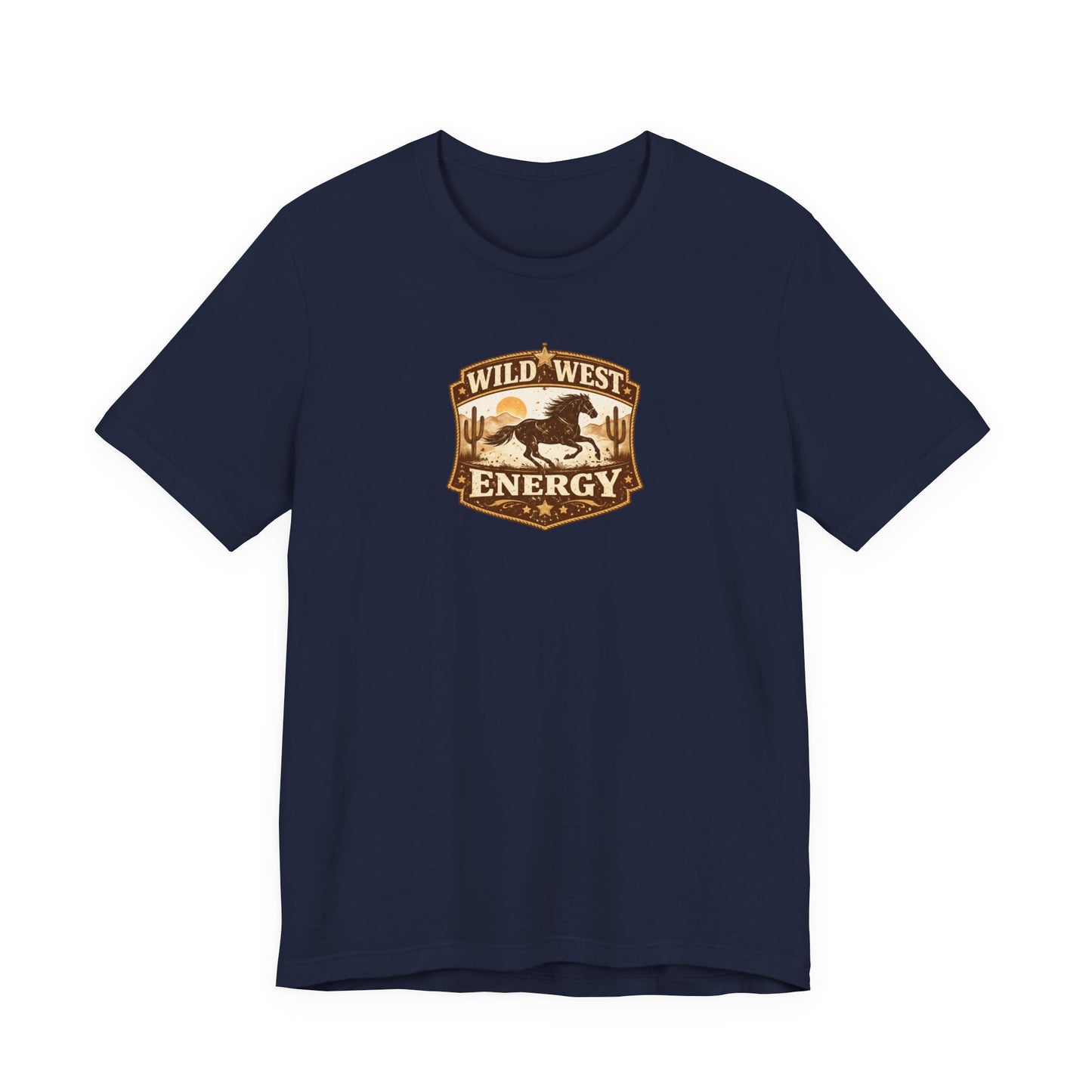 Wild West Energy T-Shirt — Retro Desert Rodeo Graphic Tee