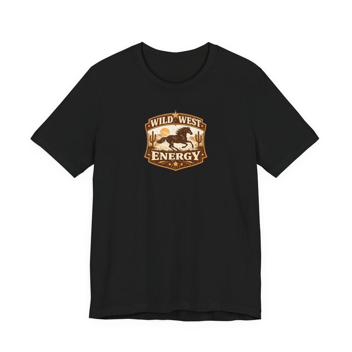 Wild West Energy T-Shirt — Retro Desert Rodeo Graphic Tee