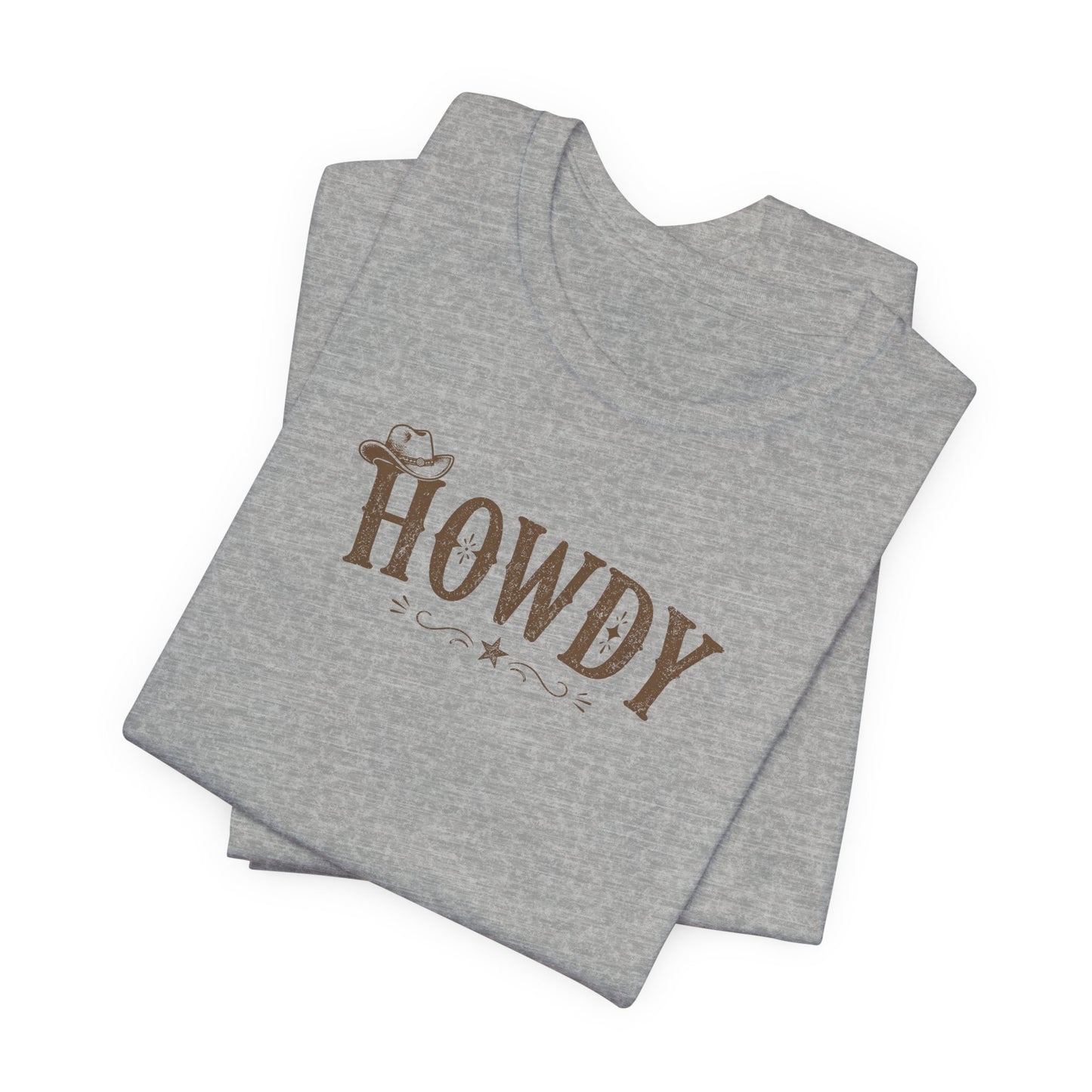 Howdy Tee — Vintage Western Greeting T-Shirt