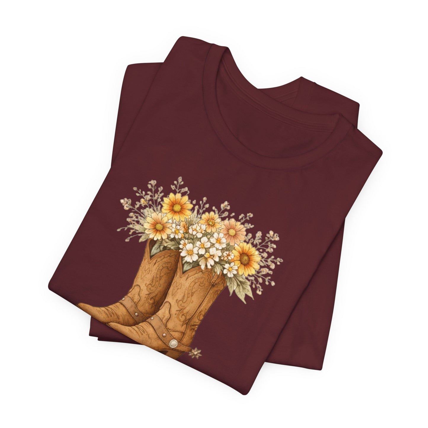 Deeply Rooted Cowboy Boots Floral T-Shirt
