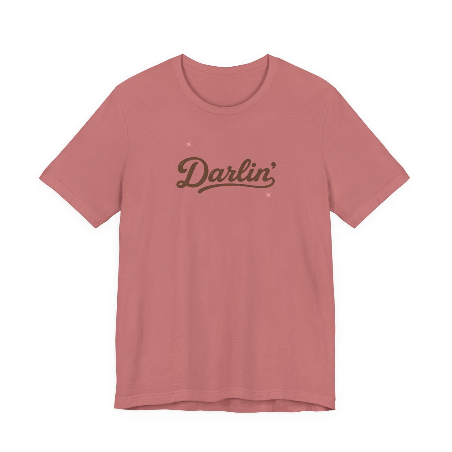 Darlin' Graphic T‑Shirt – Retro Script Women's Casual
