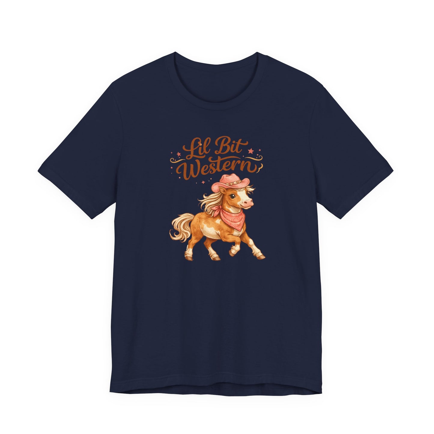 Pony Cowgirl Graphic T-Shirt— "Lil' Bit Western"