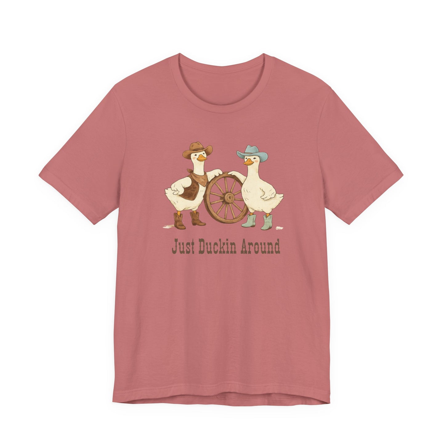 Just Duckin' Around T-Shirt— Vintage Western Duck Graphic T-Shirt