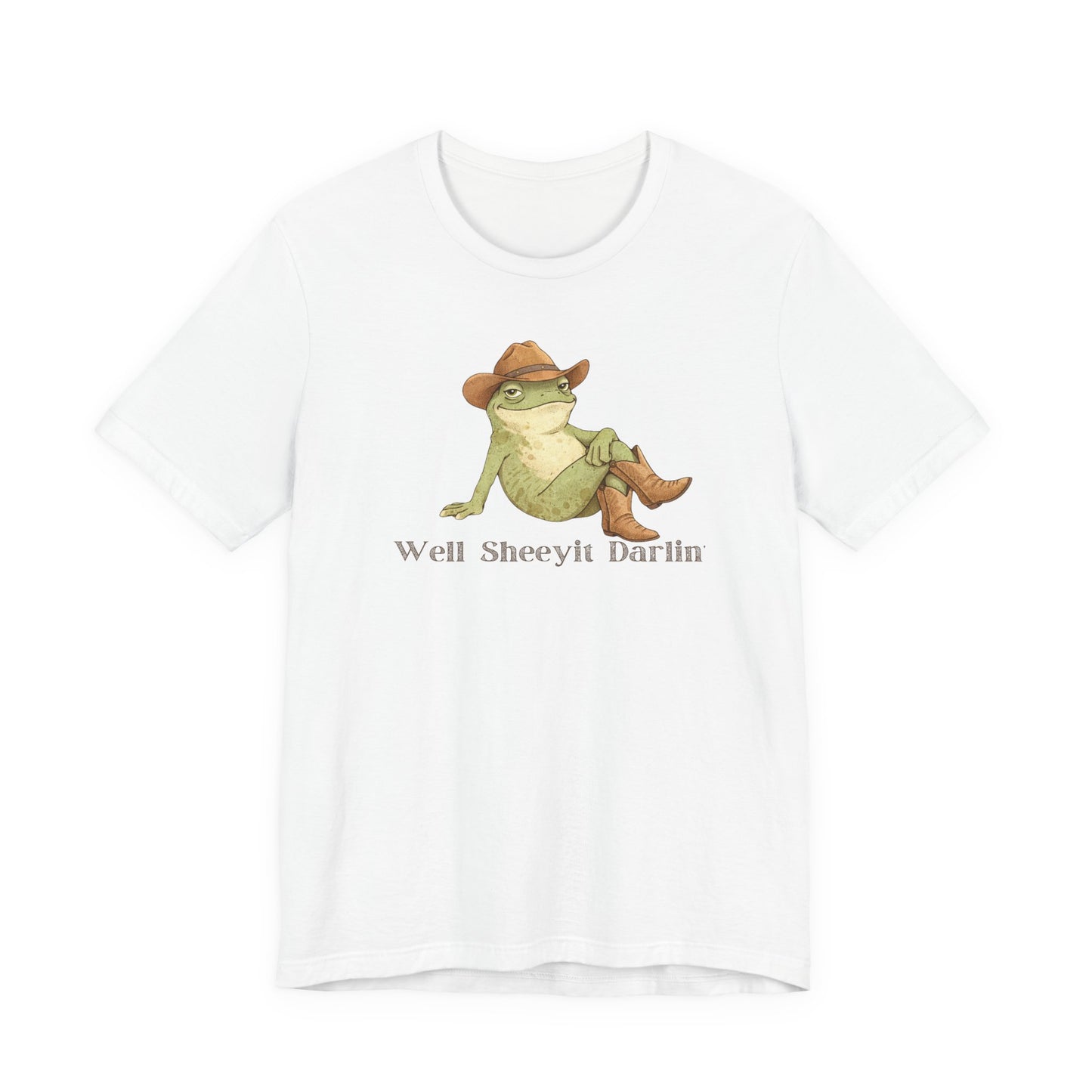 Well Sheeyit Darlin — Funny Cowboy Frog Graphic T-Shirt