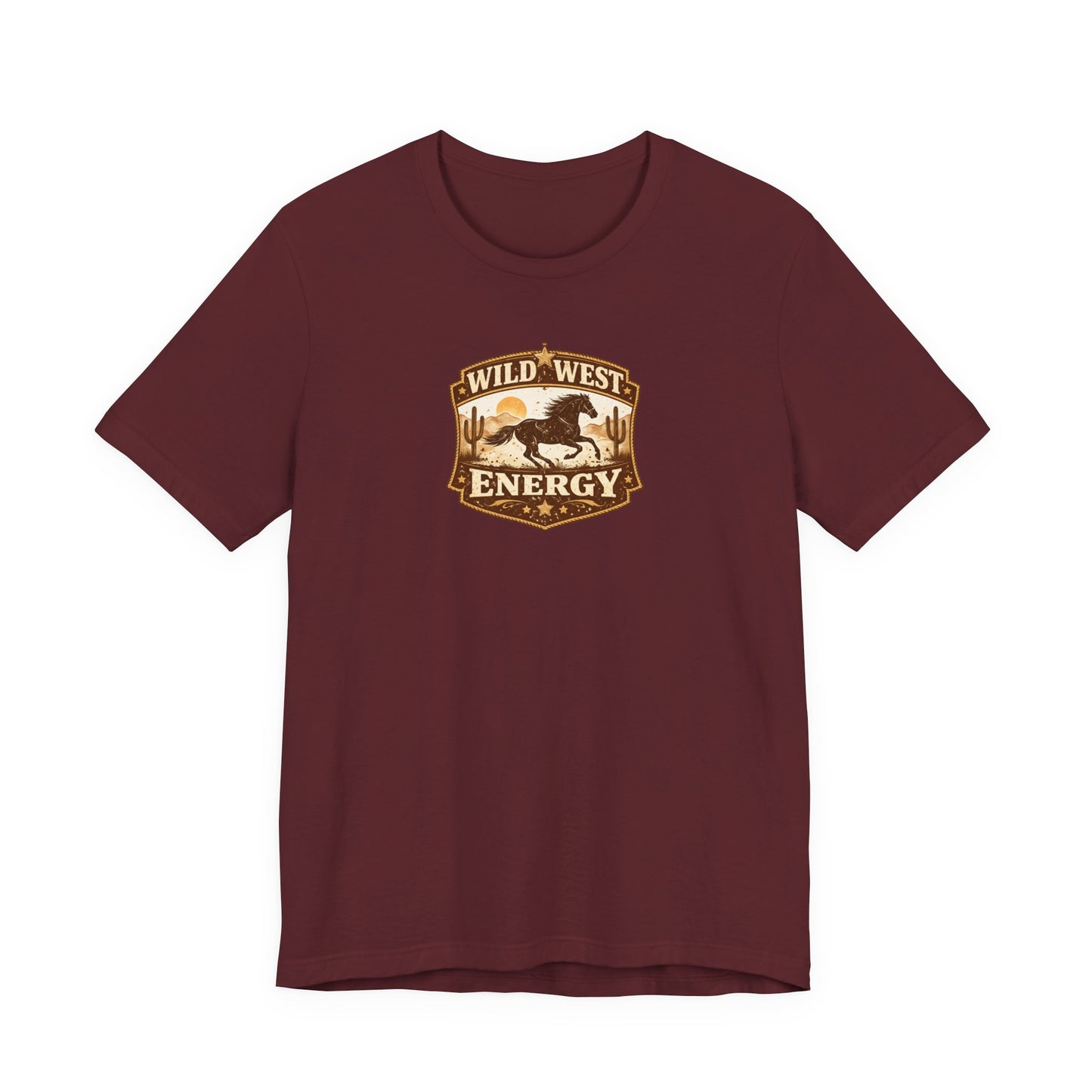 Wild West Energy T-Shirt — Retro Desert Rodeo Graphic Tee