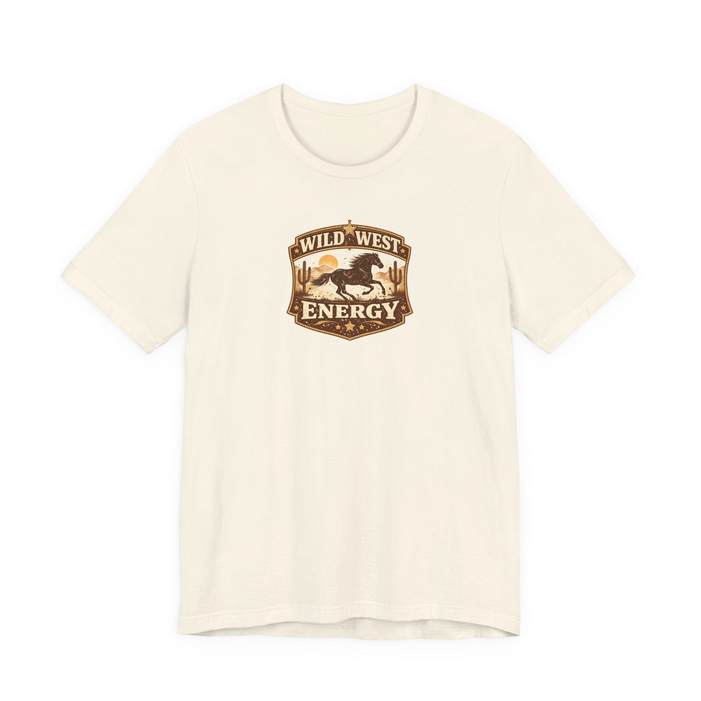 Wild West Energy T-Shirt — Retro Desert Rodeo Graphic Tee