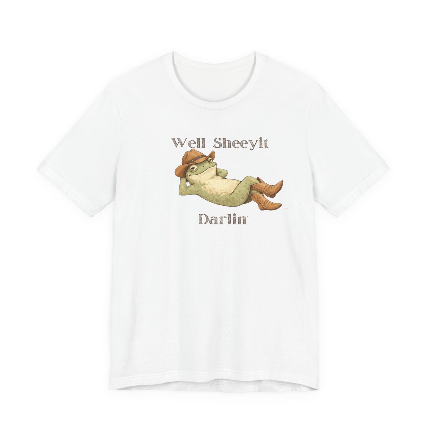 Frog Relaxing Graphic Shirt — "Well Sheeyit Darlin"