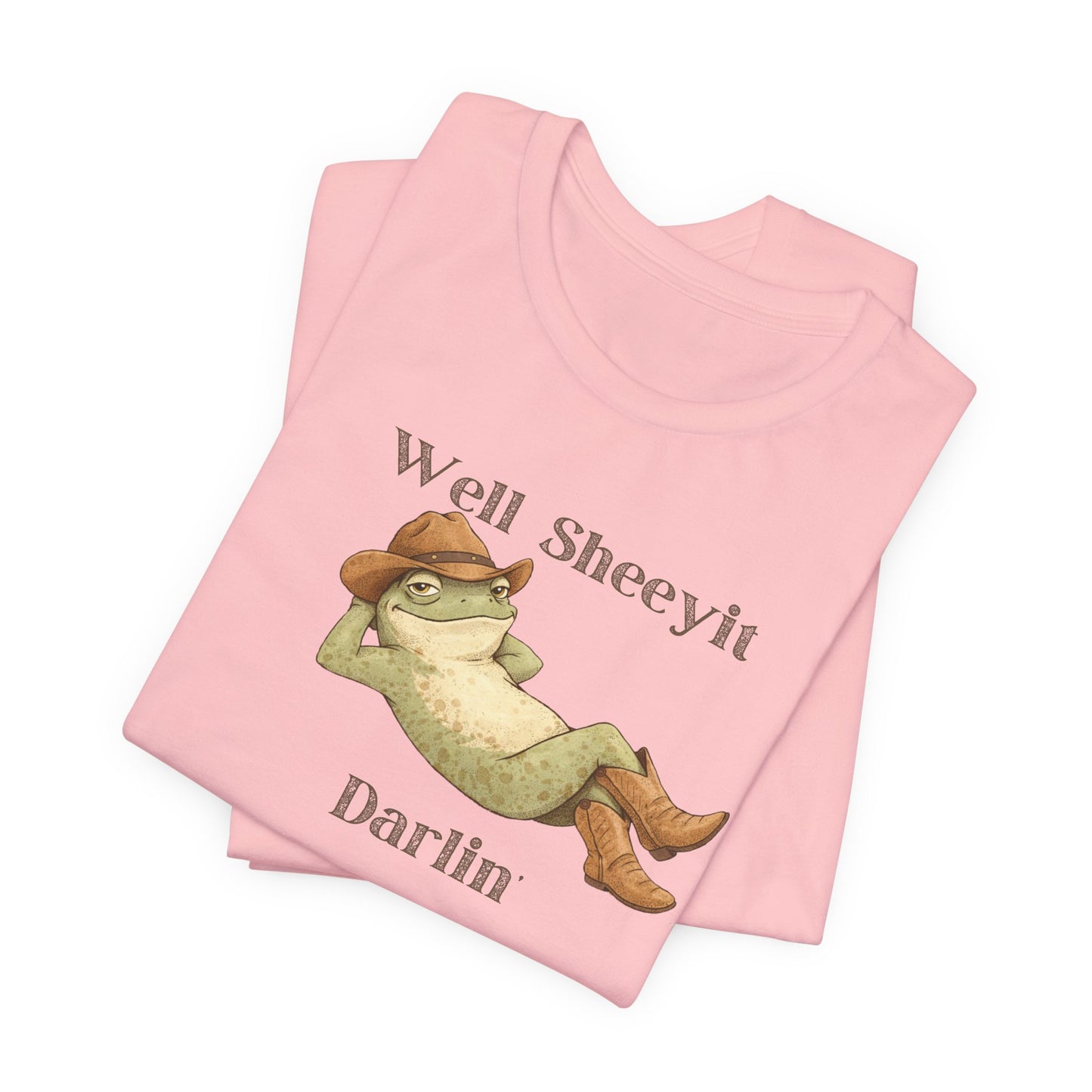 Frog Relaxing Graphic Shirt — "Well Sheeyit Darlin"
