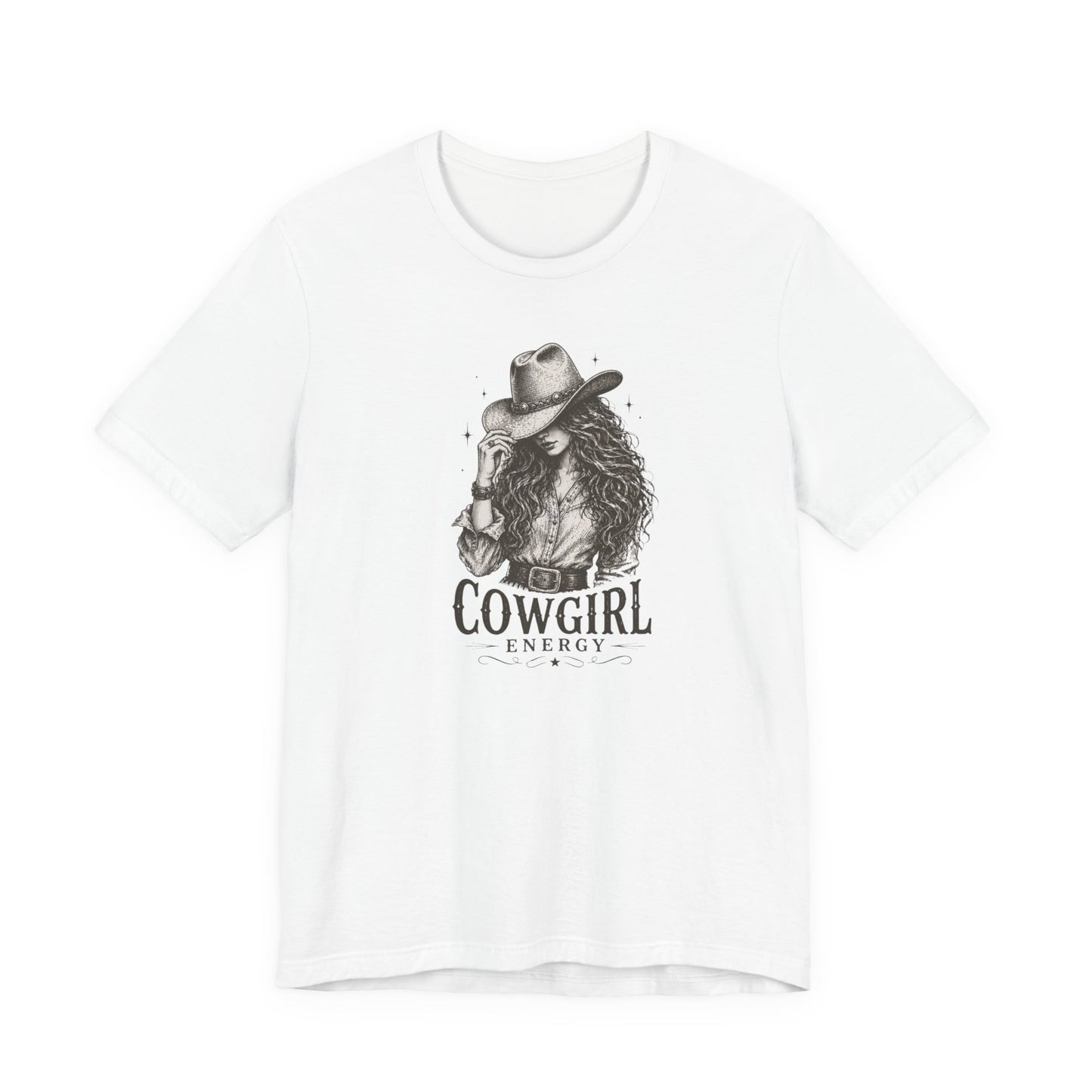 Cowgirl Energy T-Shirt — Western Cowboy Hat Graphic