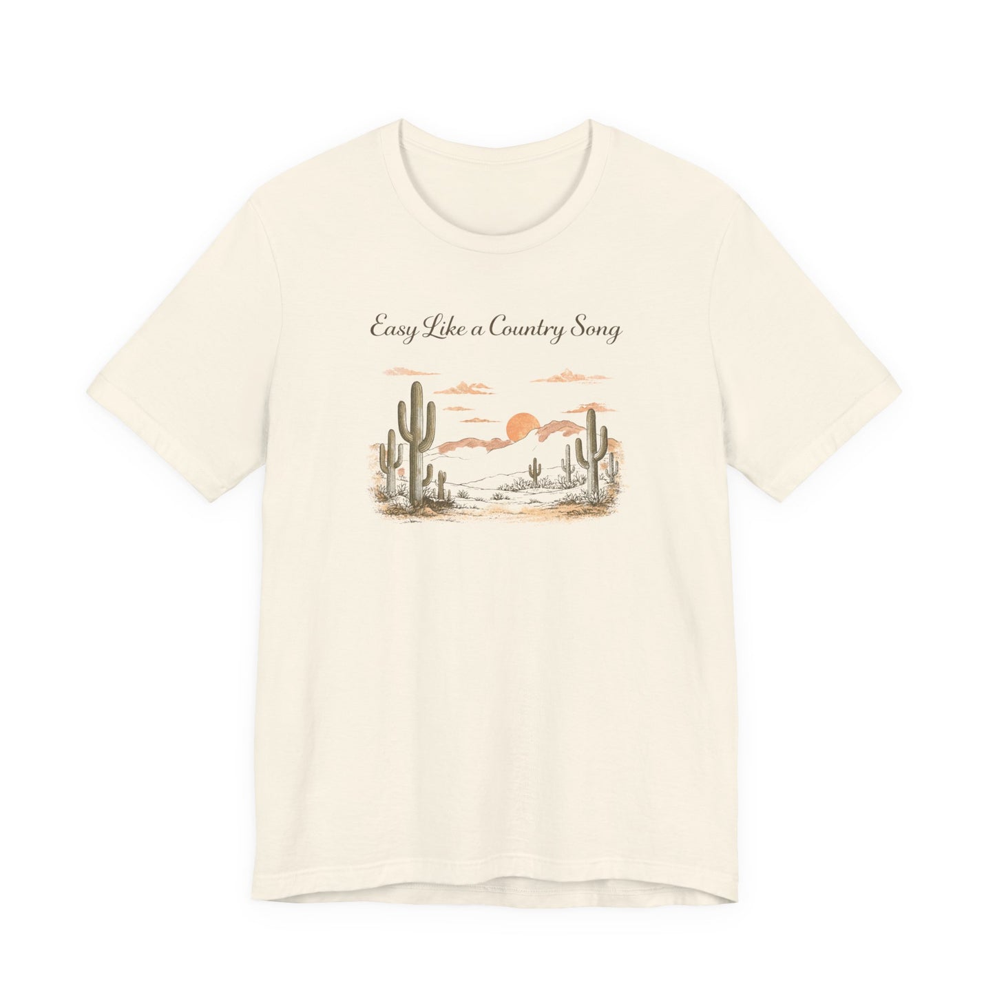 Country Sunset T-Shirt – "Easy Like a Country Song"