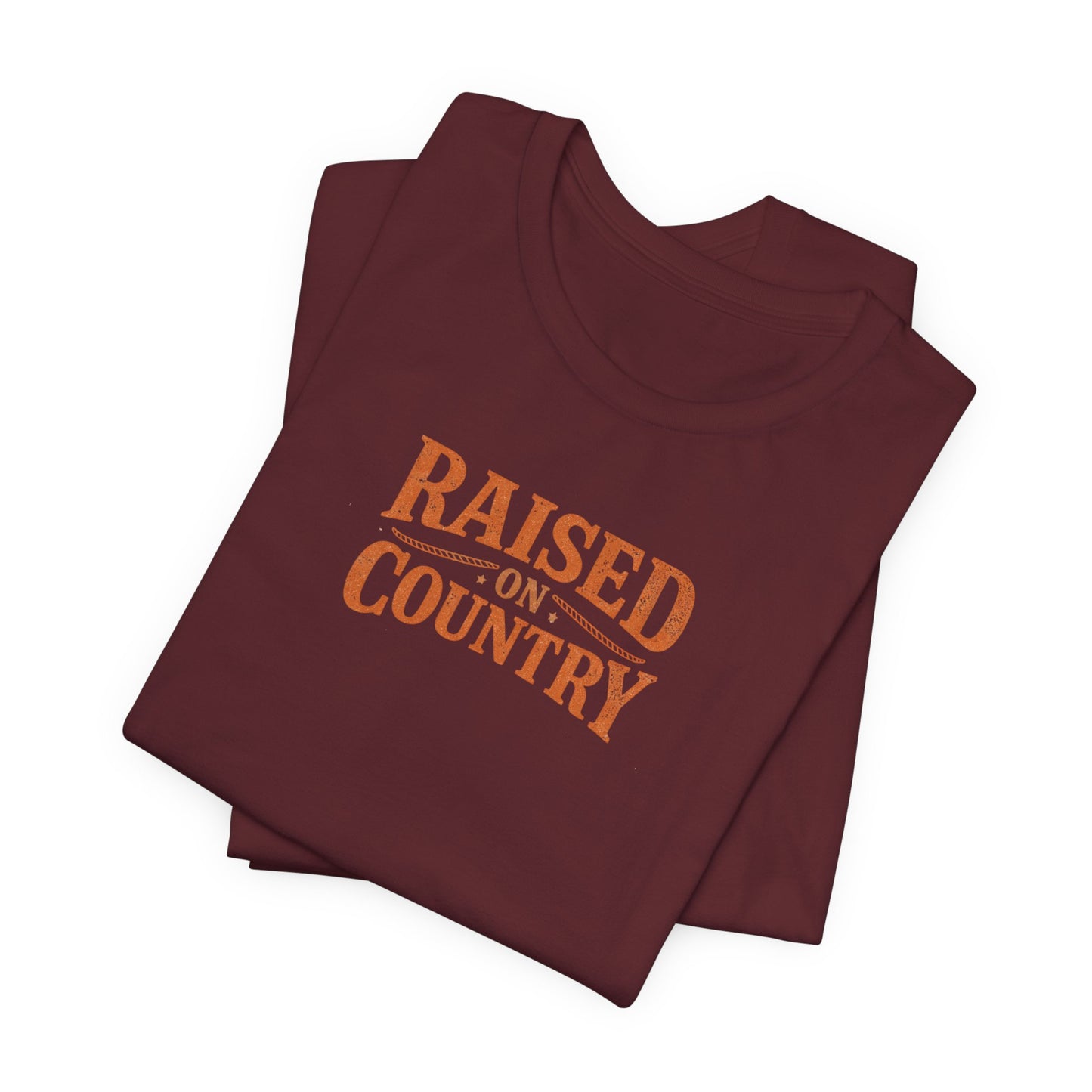 Raised on Country T-Shirt — Vintage Western Graphic Tee for Country Music Lovers