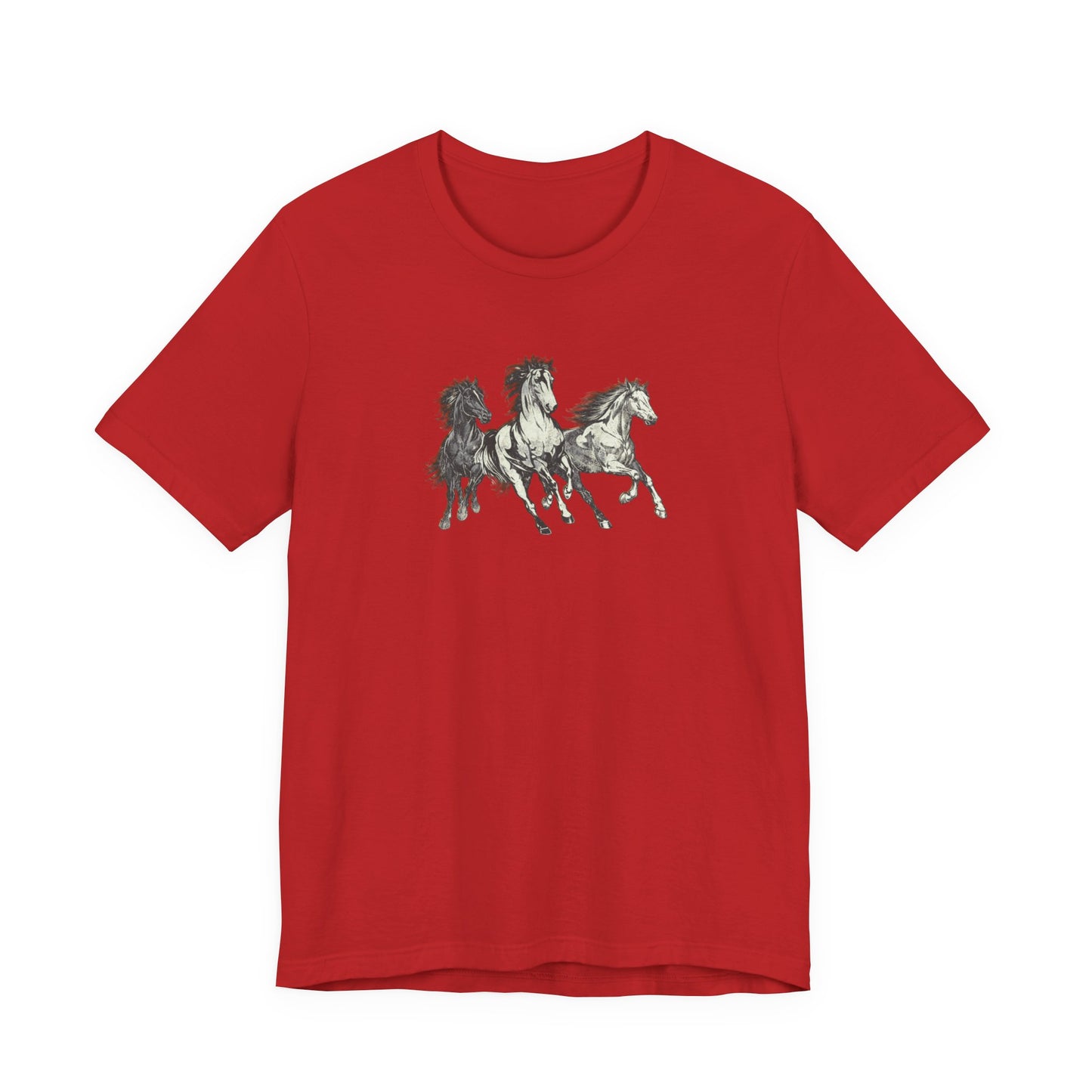 Running Horses T‑Shirt — Vintage Trio Horse Graphic Tee