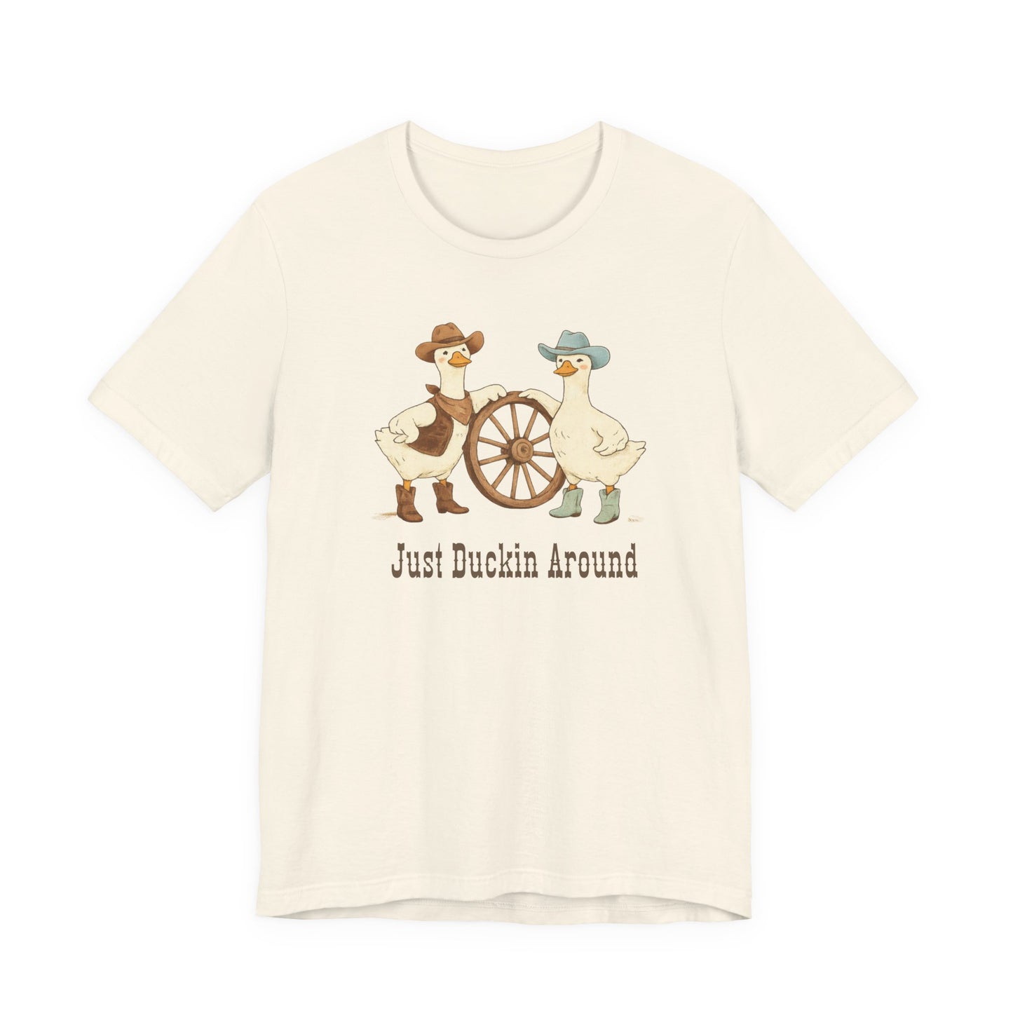 Just Duckin' Around T-Shirt— Vintage Western Duck Graphic T-Shirt