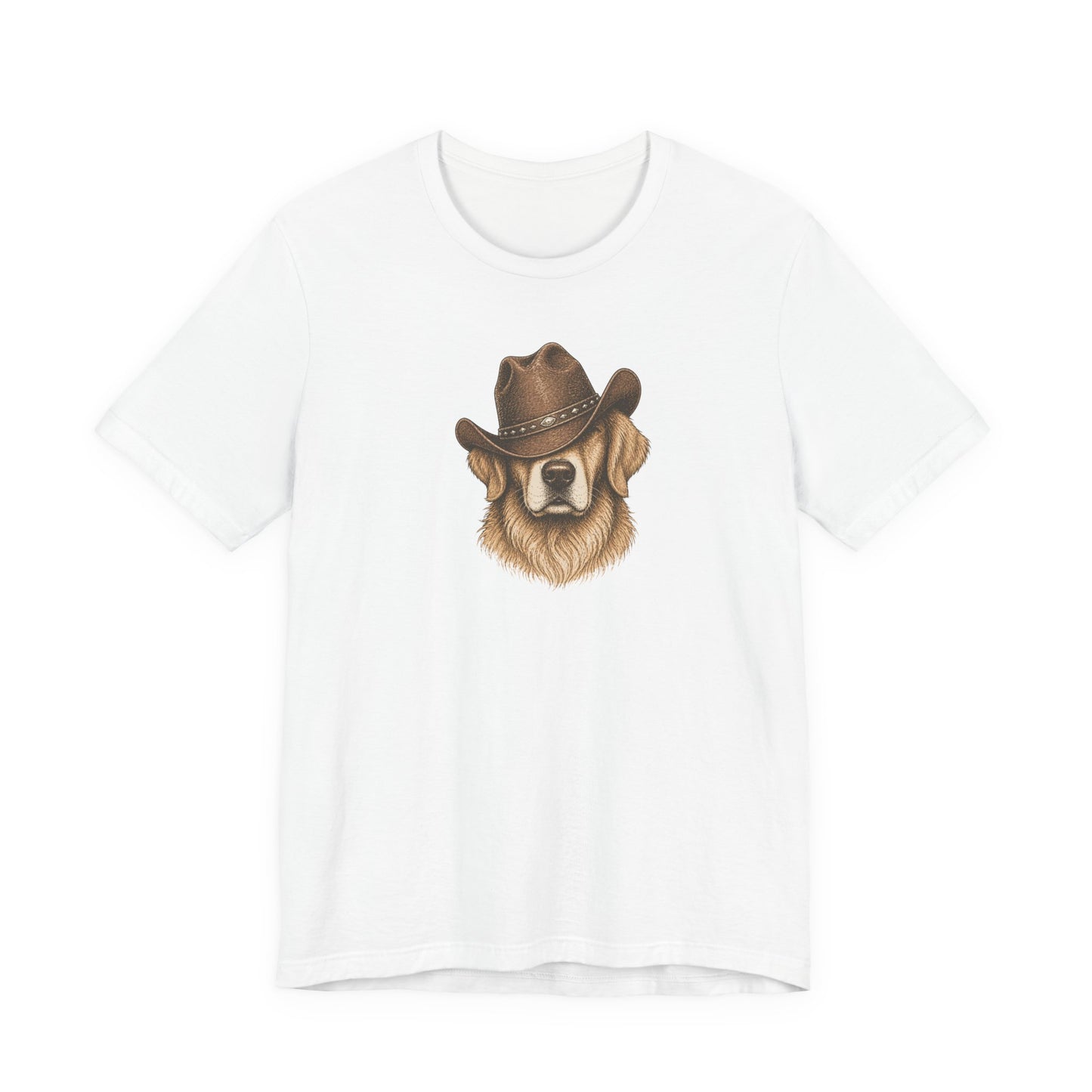 Cowboy Golden Retriever T‑Shirt — Dog Lover Western Tee