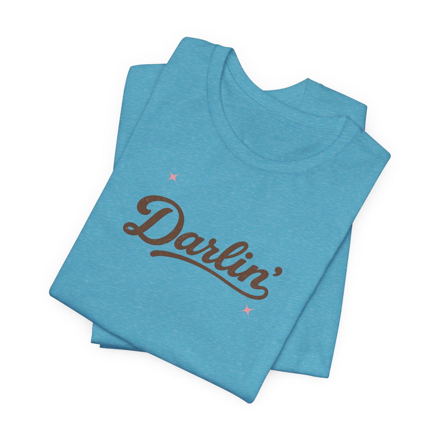 Darlin' Graphic T‑Shirt – Retro Script Women's Casual
