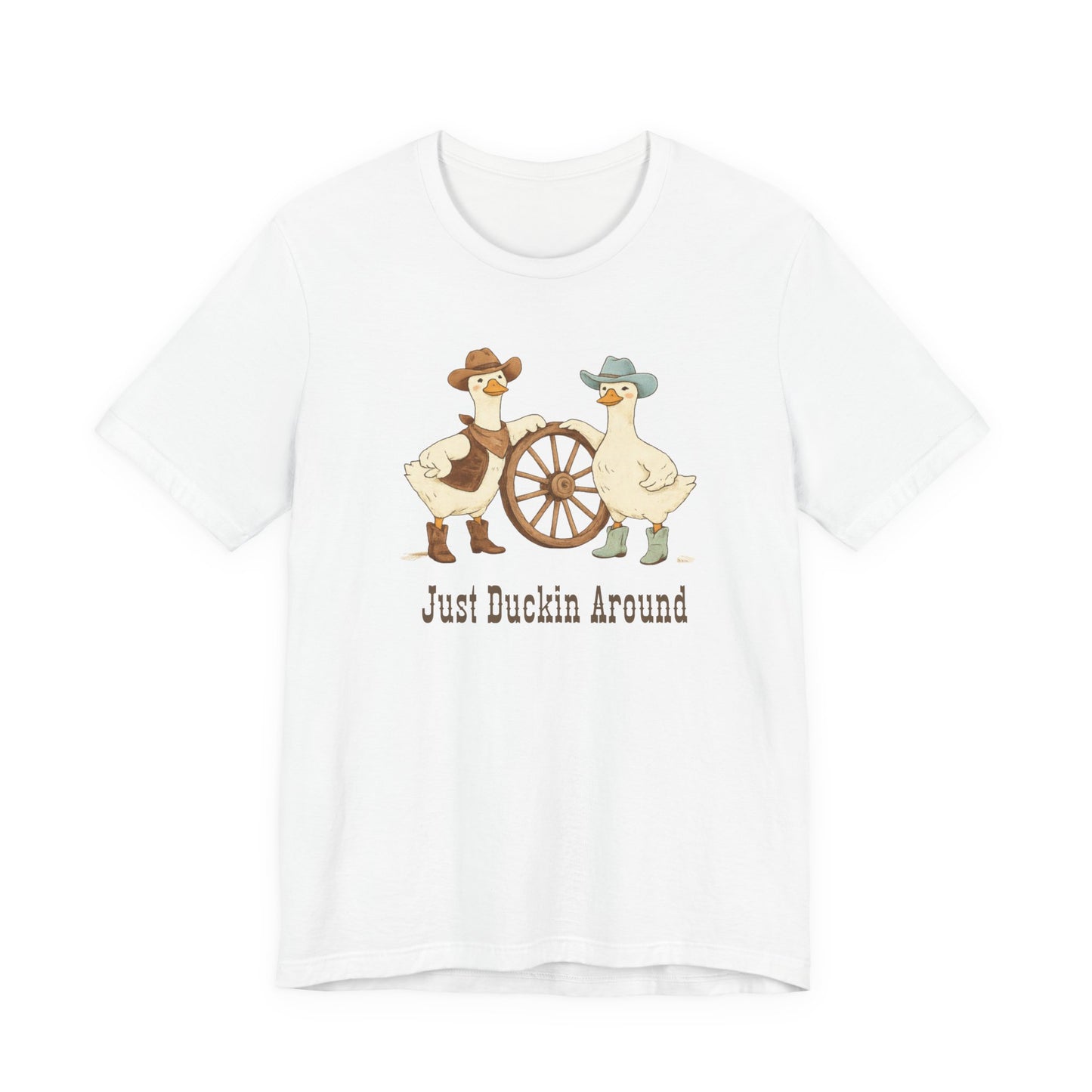 Just Duckin' Around T-Shirt— Vintage Western Duck Graphic T-Shirt