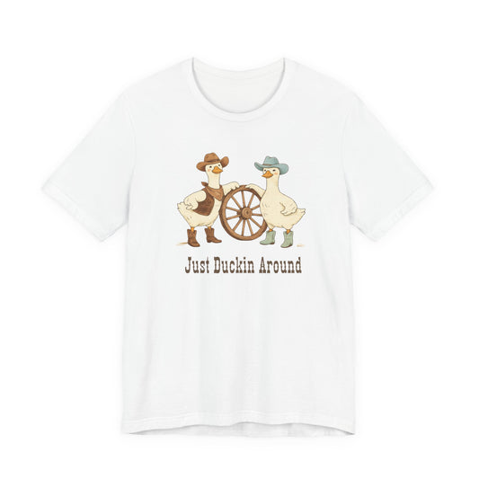 Just Duckin' Around T-Shirt— Vintage Western Duck Graphic T-Shirt