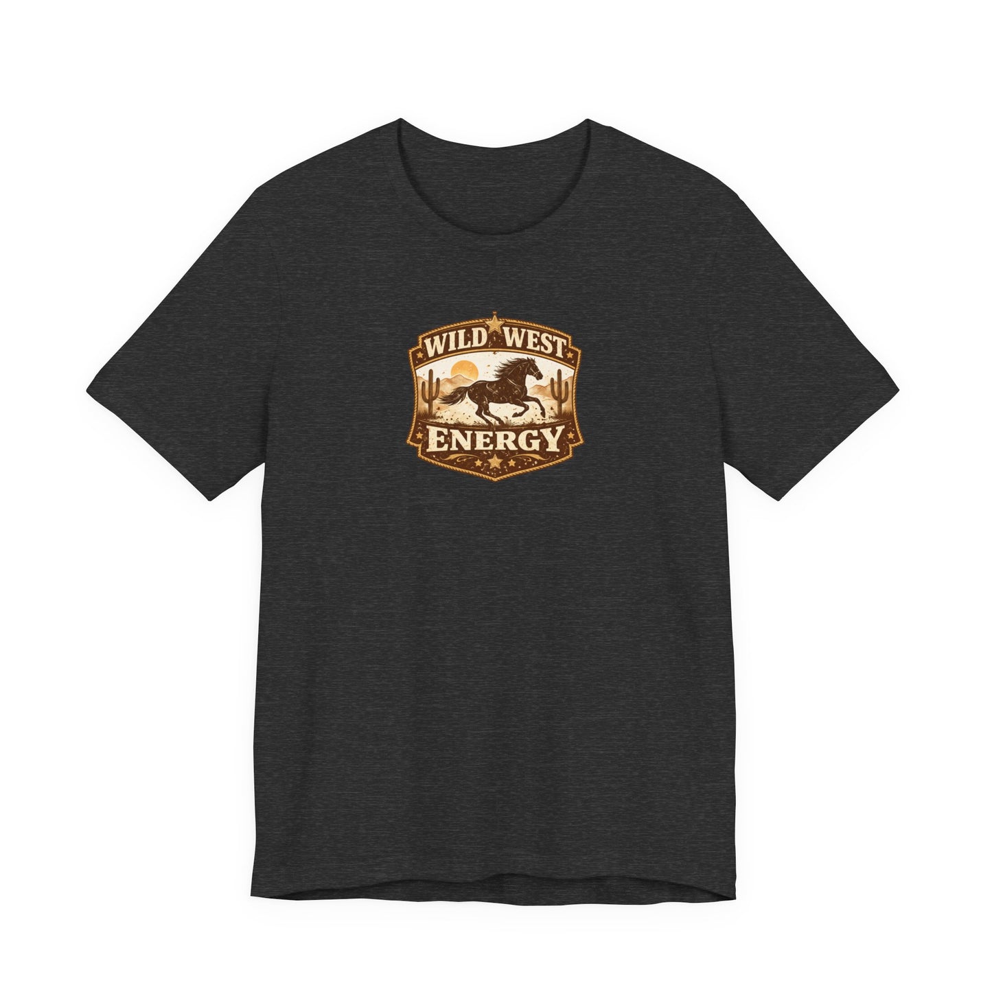 Wild West Energy T-Shirt — Retro Desert Rodeo Graphic Tee