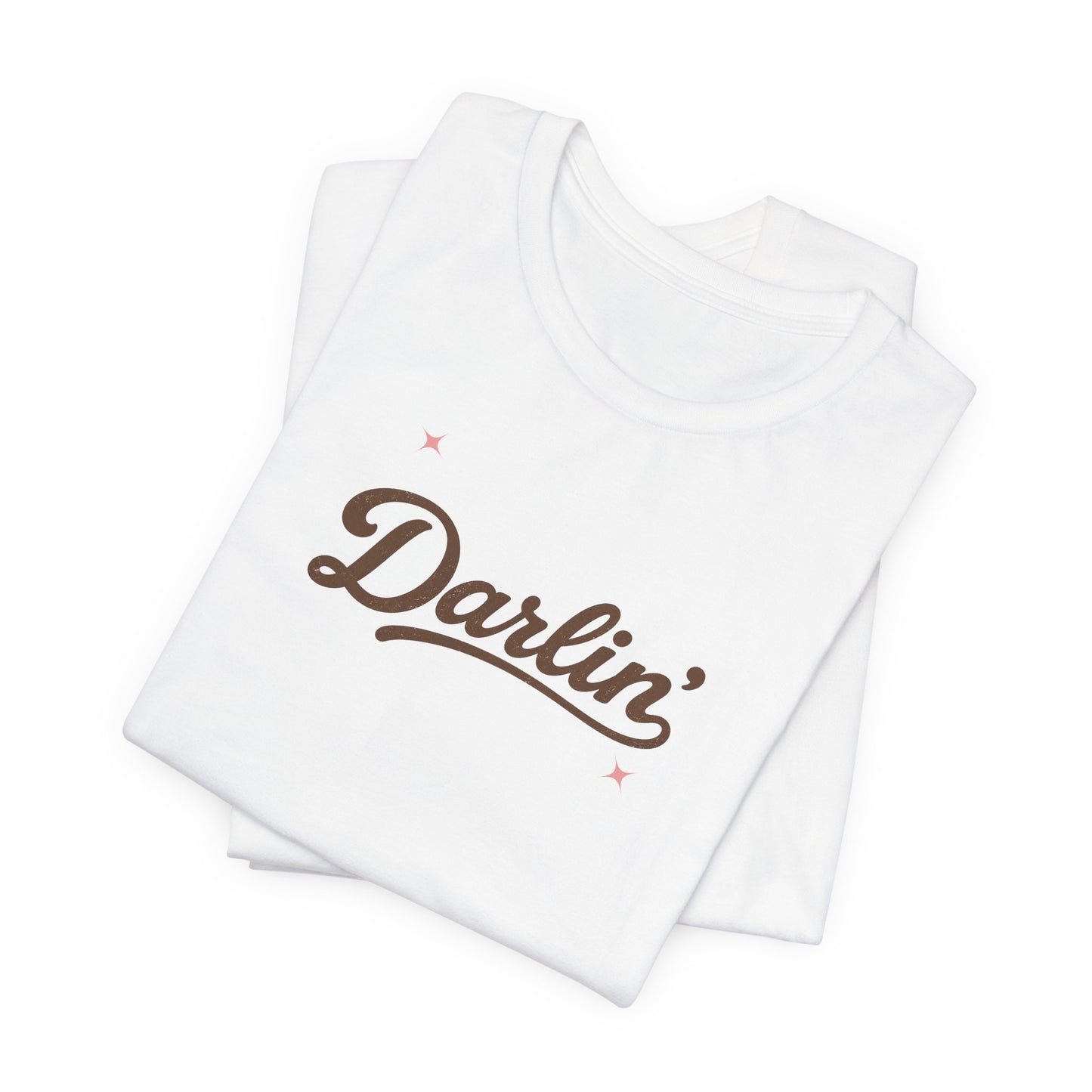 Darlin' Graphic T‑Shirt – Retro Script Women's Casual