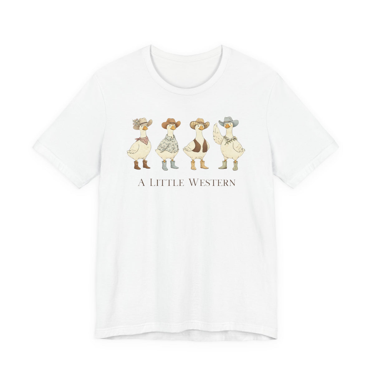 Country Ducks Graphic T-Shirt - 'A Little Western'
