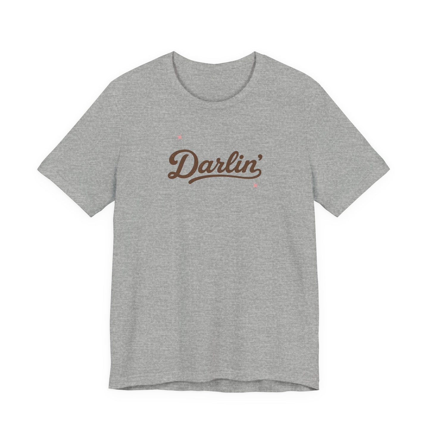 Darlin' Graphic T‑Shirt – Retro Script Women's Casual