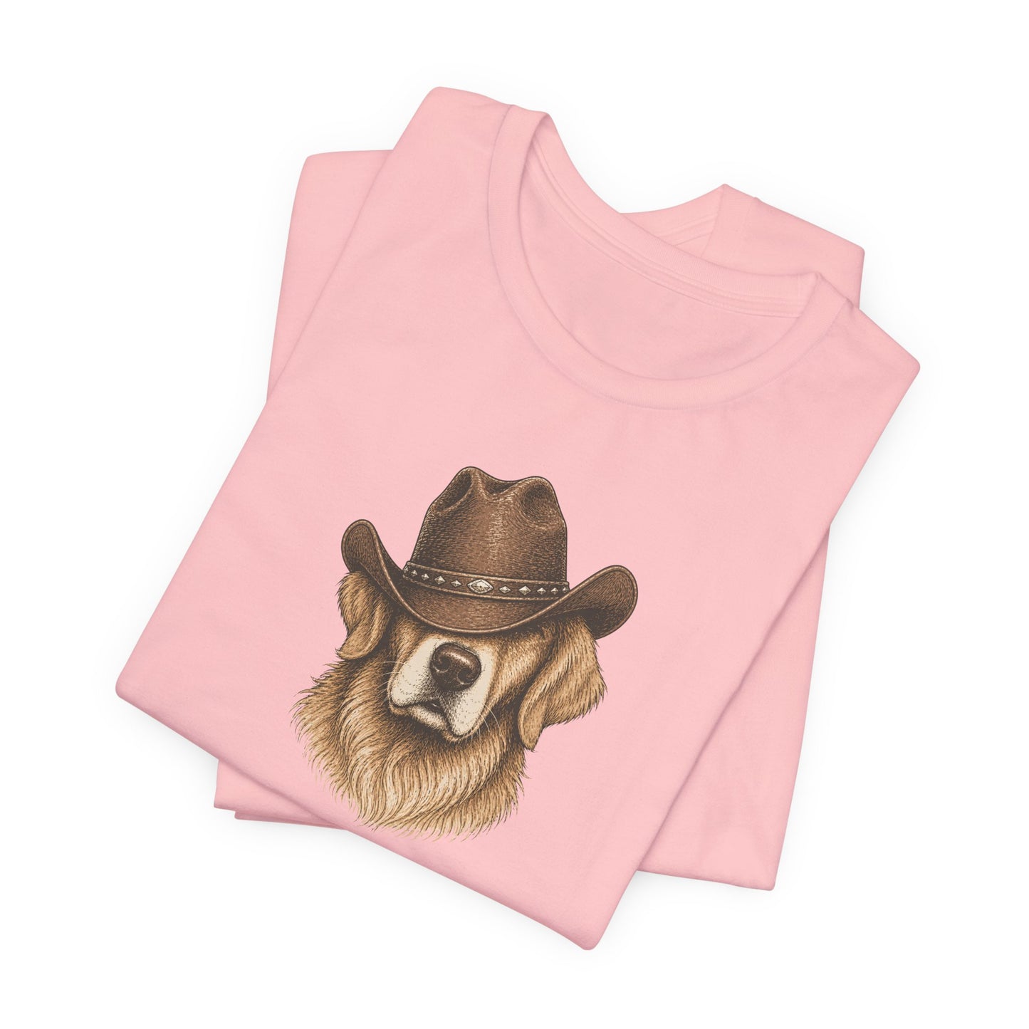 Cowboy Golden Retriever T‑Shirt — Dog Lover Western Tee