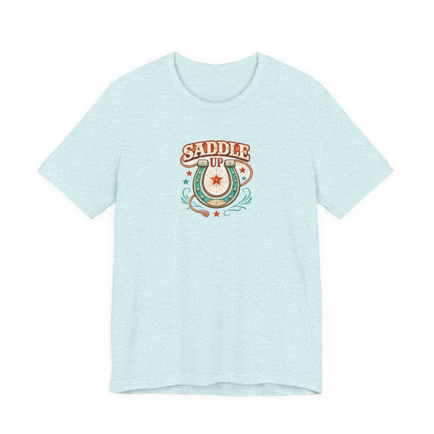 Saddle Up T-Shirt — Retro Horseshoe Western Tee