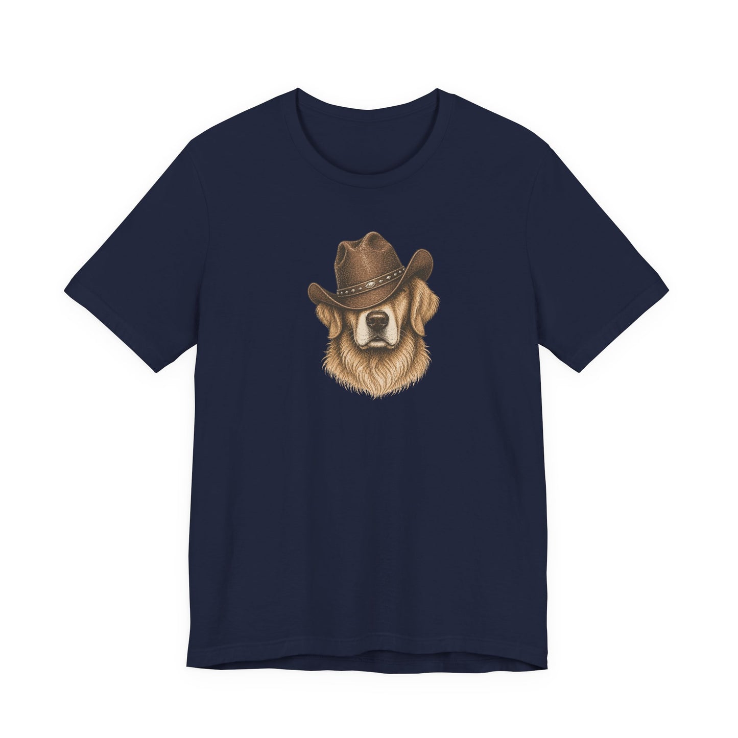 Cowboy Golden Retriever T‑Shirt — Dog Lover Western Tee