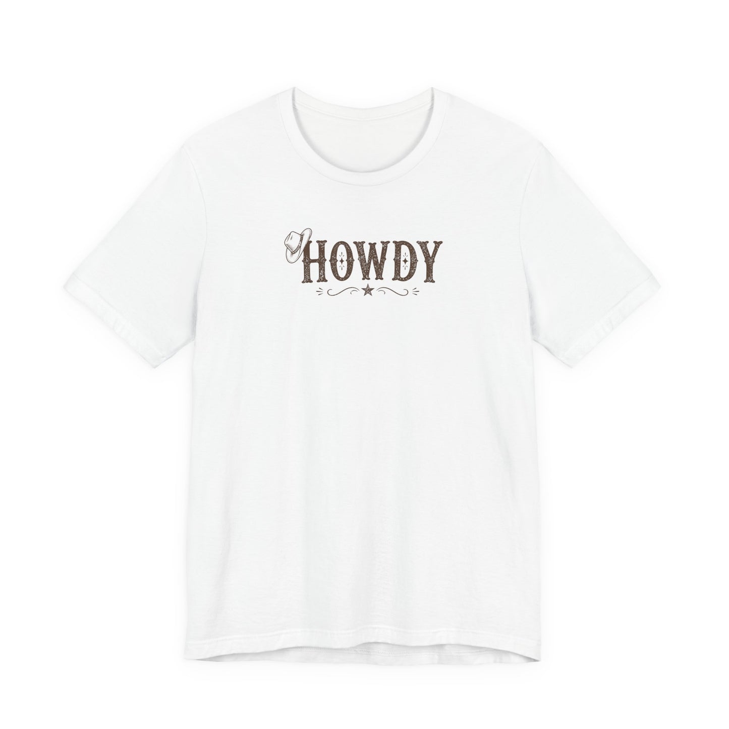 Howdy Western Graphic T‑Shirt— Vintage Cowboy Greeting T‑Shirt