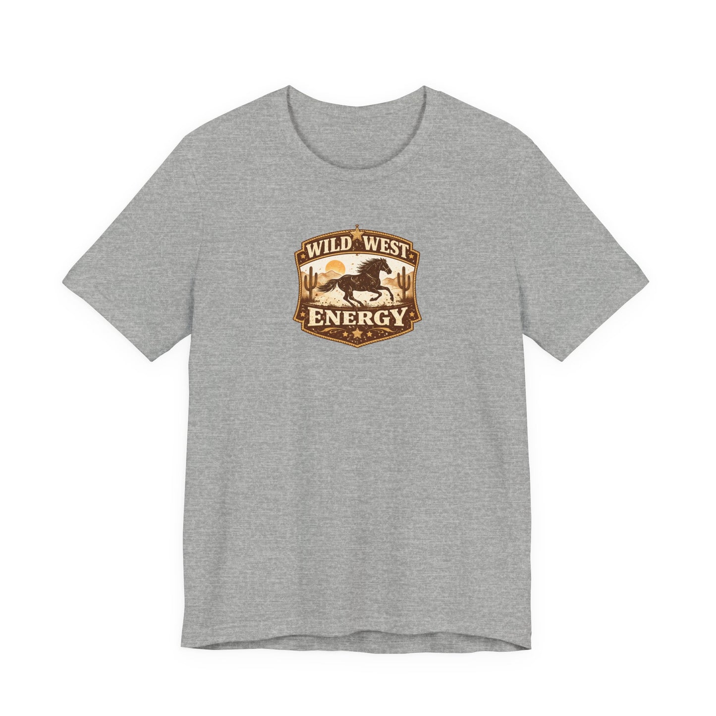 Wild West Energy T-Shirt — Retro Desert Rodeo Graphic Tee
