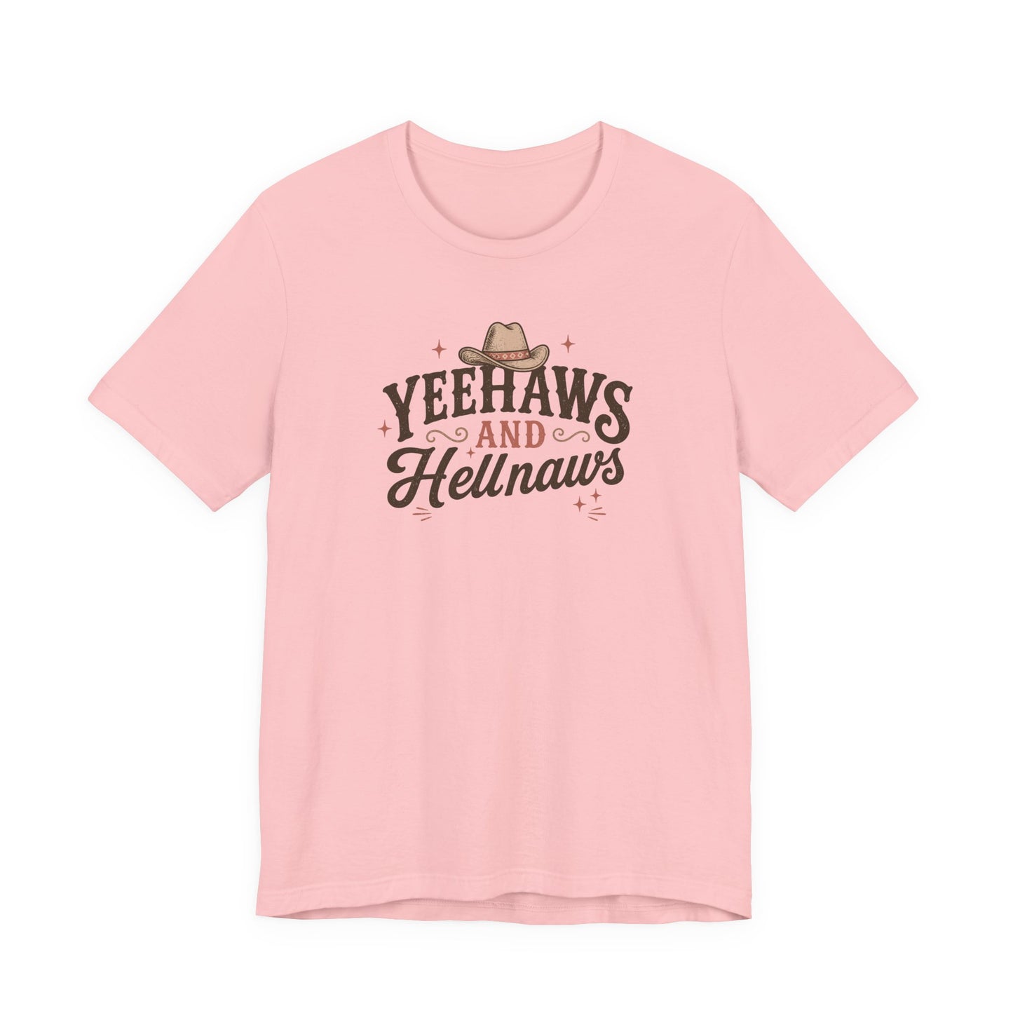 Yeehaws and Hellnaws Graphic T-Shirt — Western Cowboy Hat Shirt