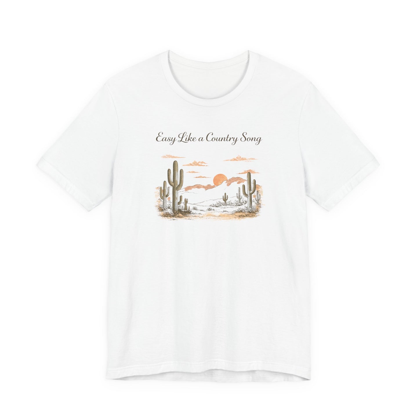 Country Sunset T-Shirt – "Easy Like a Country Song"