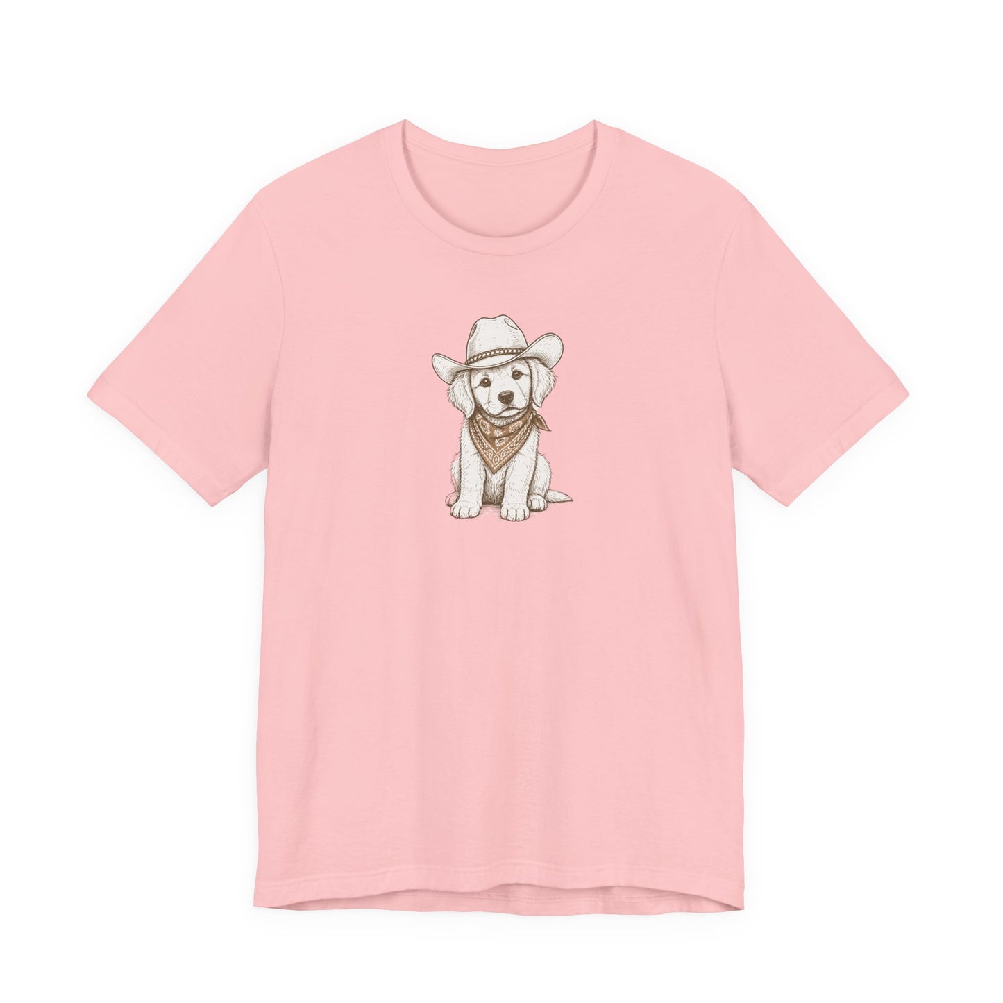 Cowboy Puppy T-Shirt — Cute Dog in Cowboy Hat & Bandana Tee
