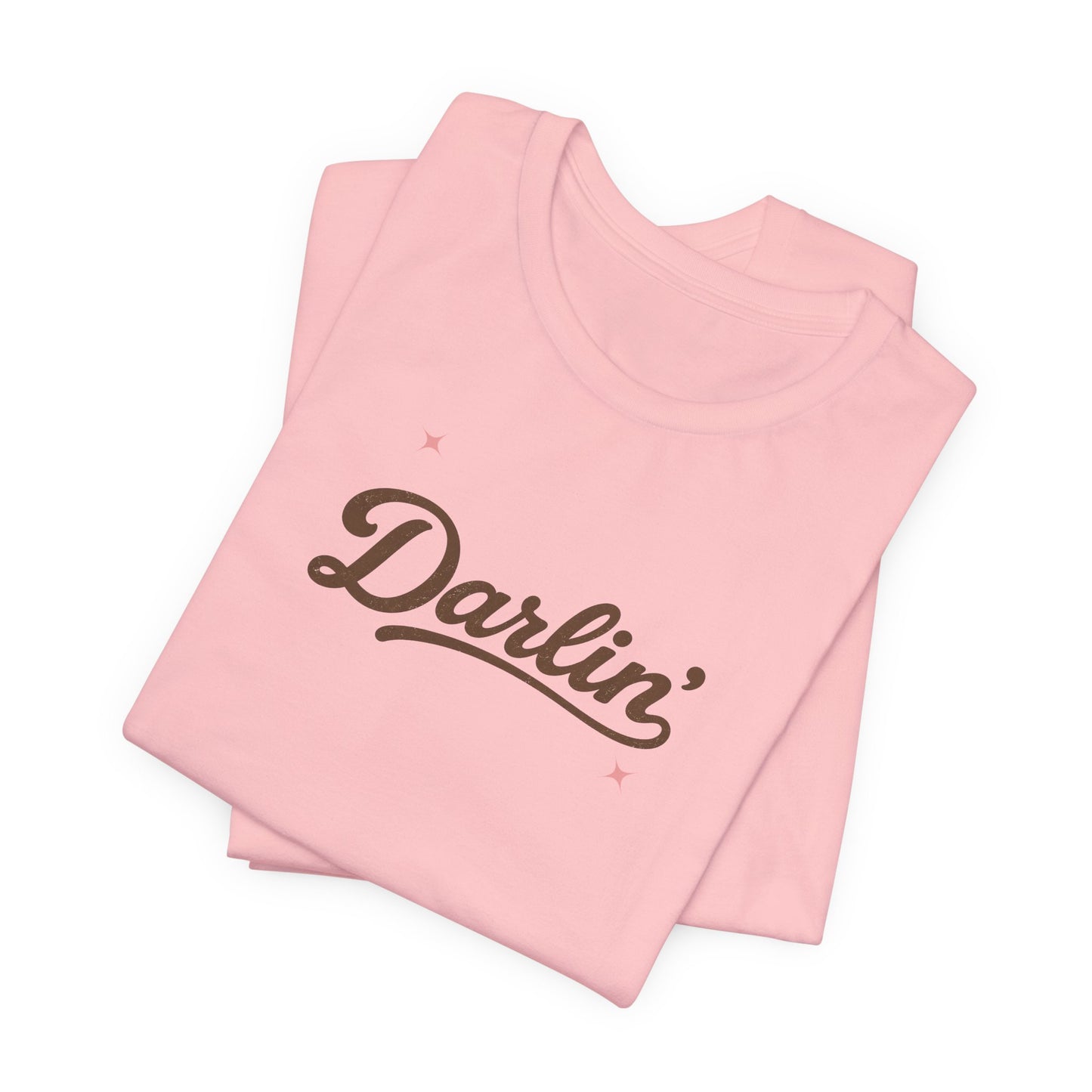 Darlin' Graphic T‑Shirt – Retro Script Women's Casual