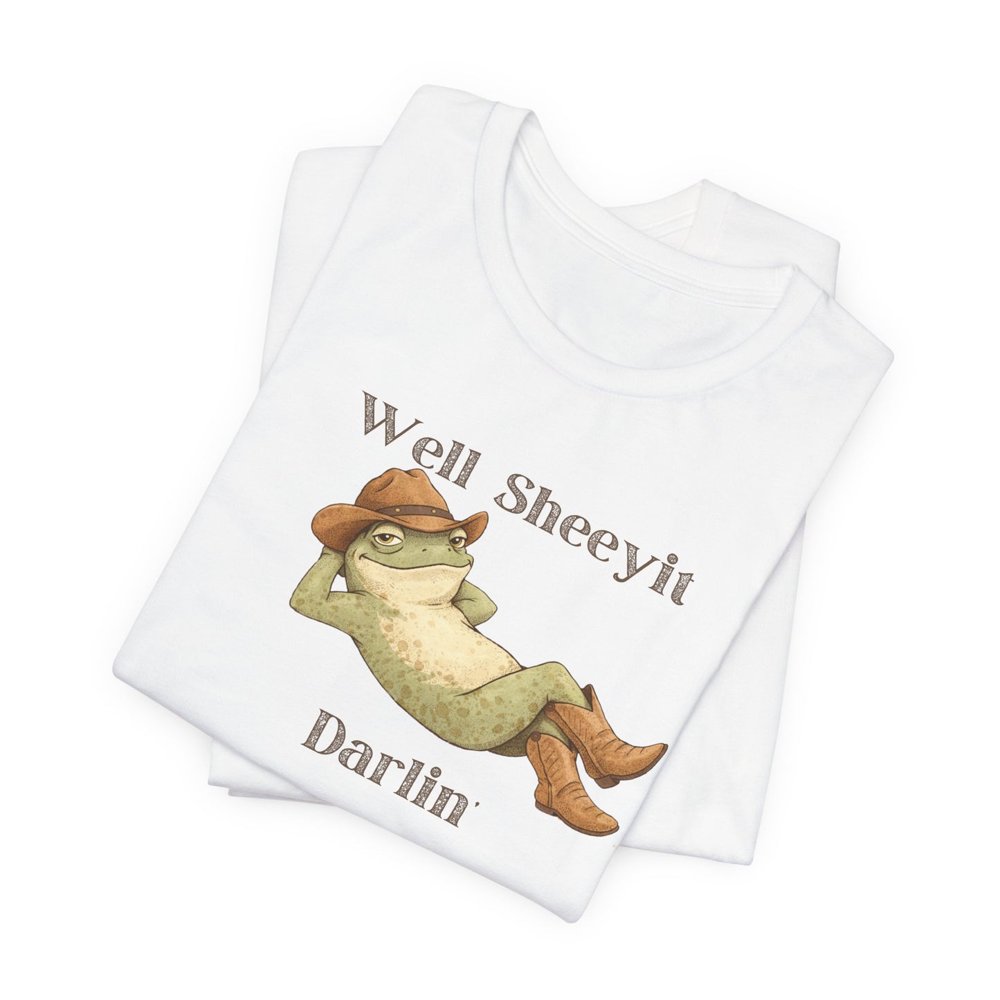 Frog Relaxing Graphic Shirt — "Well Sheeyit Darlin"