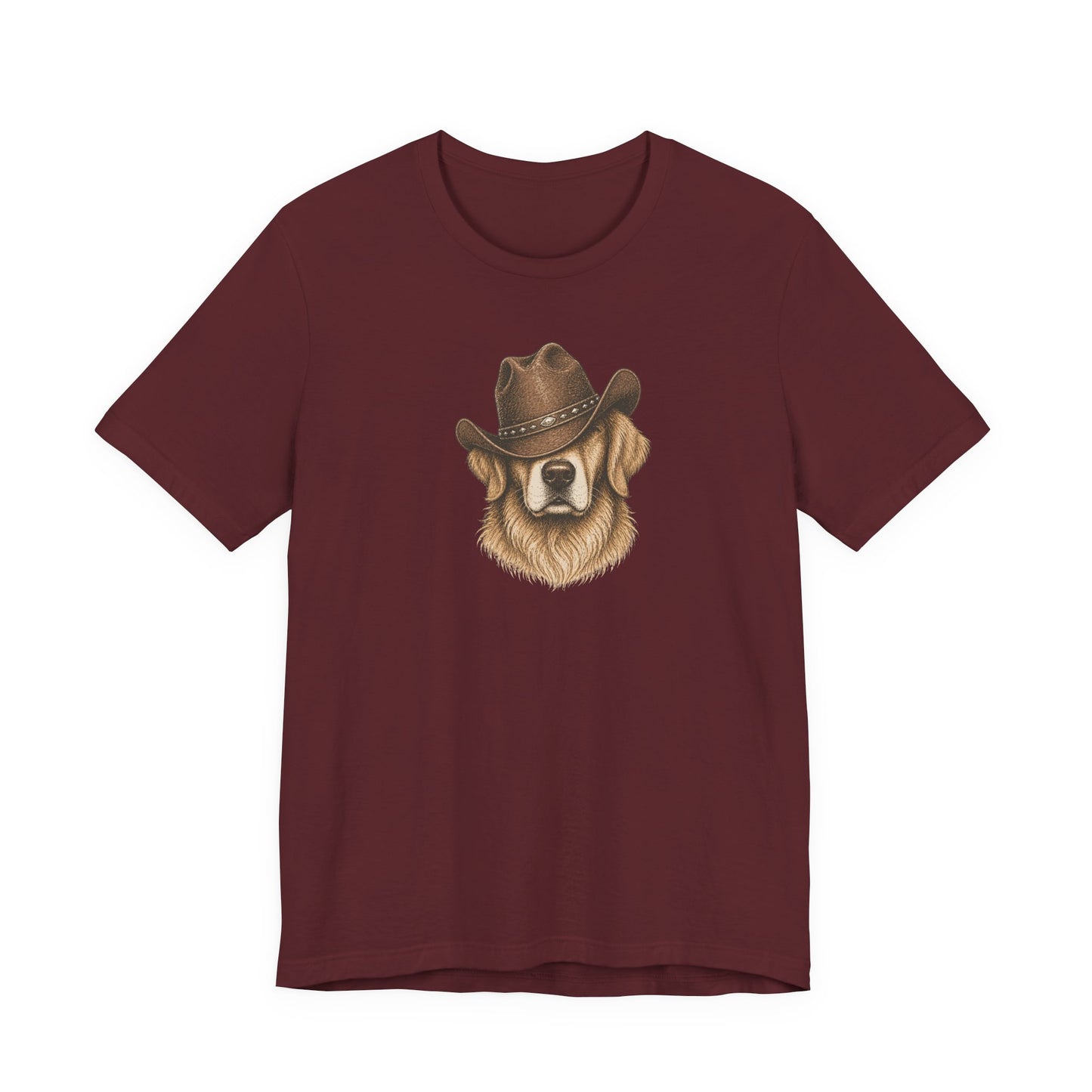 Cowboy Golden Retriever T‑Shirt — Dog Lover Western Tee