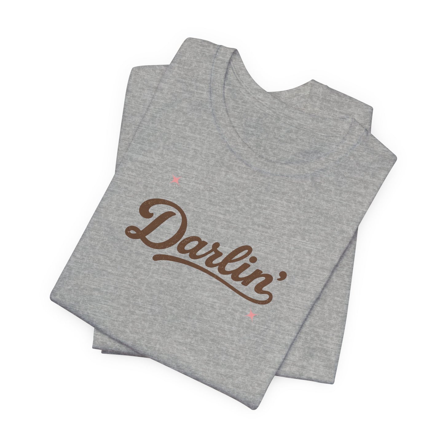 Darlin' Graphic T‑Shirt – Retro Script Women's Casual